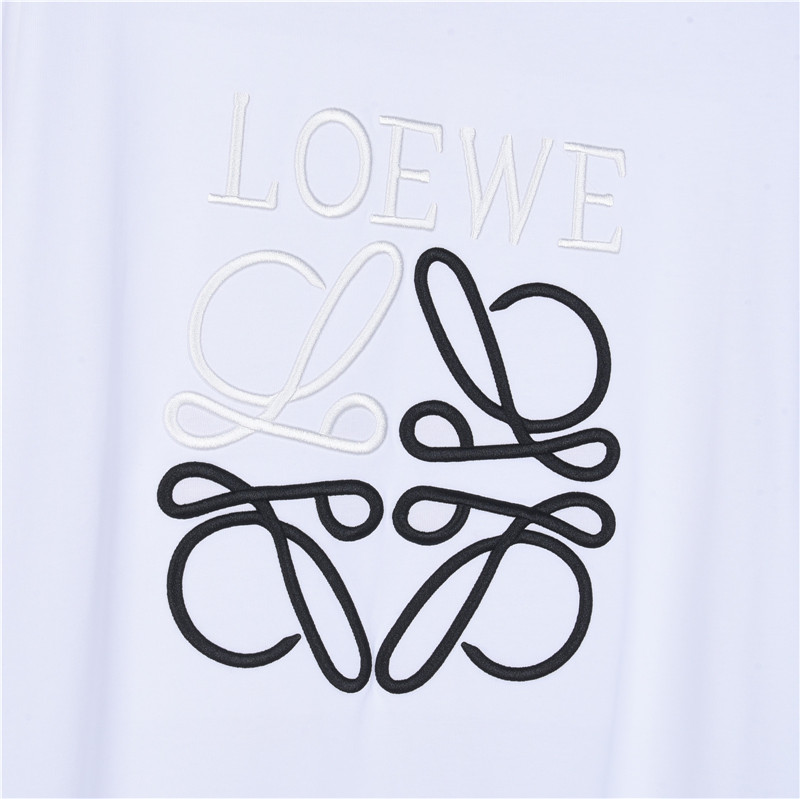 Loewe/罗意威 胸前刺绣撞色logo短袖 黑色 白色 灰色-Top High Quatity Cheap Sneakers Fashion Clothing Clothes Bags handbags Shoes of all Brand wholesale With The best Quality And Beautiful Price from China Factory Chinese suppliers wholesaler seller Loewe/罗意威 胸前刺绣撞色logo短袖 黑色 白色 灰色