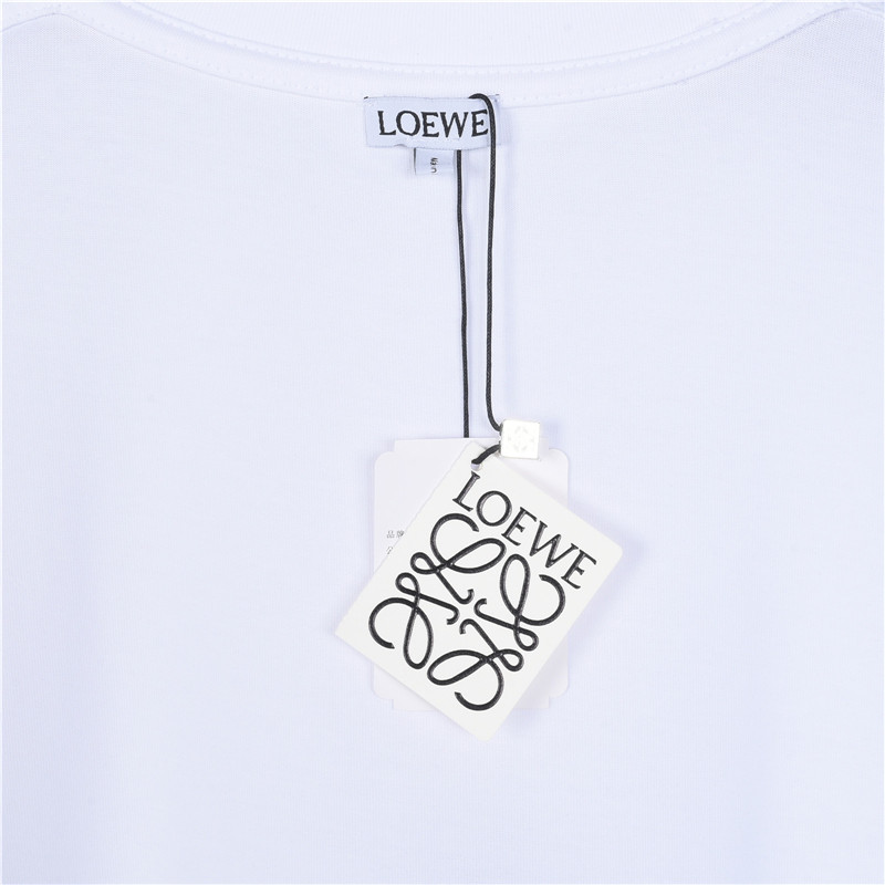 Loewe/罗意威 胸前刺绣撞色logo短袖 黑色 白色 灰色-Top High Quatity Cheap Sneakers Fashion Clothing Clothes Bags handbags Shoes of all Brand wholesale With The best Quality And Beautiful Price from China Factory Chinese suppliers wholesaler seller Loewe/罗意威 胸前刺绣撞色logo短袖 黑色 白色 灰色