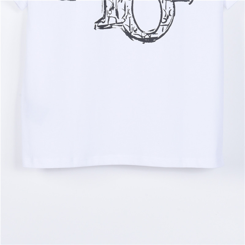 Dior/迪奥 26SS涂鸦字母短袖 黑色 白色-Top High Quatity Cheap Sneakers Fashion Clothing Clothes Bags handbags Shoes of all Brand wholesale With The best Quality And Beautiful Price from China Factory Chinese suppliers wholesaler seller Dior/迪奥 26SS涂鸦字母短袖 黑色 白色