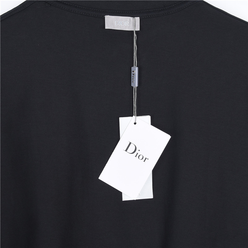 Dior/迪奥 老花CD字母贴布短袖 黑色 白色-莆田鞋,莆田鞋货源,高仿鞋,高仿鞋货源,安福档口,莆田高仿鞋,莆田鞋批发,高仿鞋批发,莆田高仿运动鞋,高仿运动鞋,莆田运动鞋 Dior/迪奥 老花CD字母贴布短袖 黑色 白色