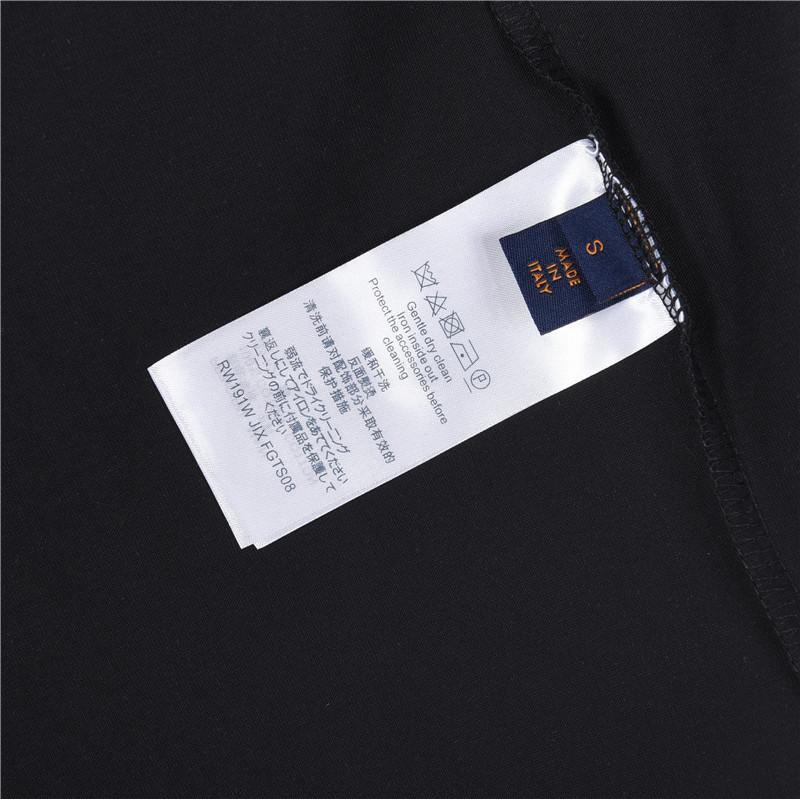 LouisVuitton/路易威登 胸前圆形字母老花logo发泡短袖