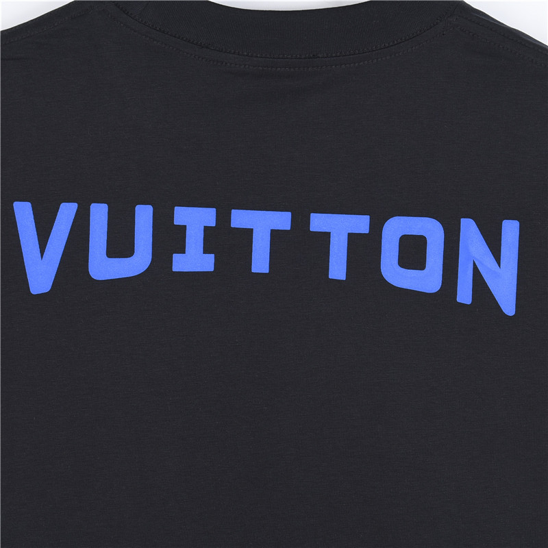 LouisVuitton/路易威登 胸前圆形字母老花logo发泡短袖