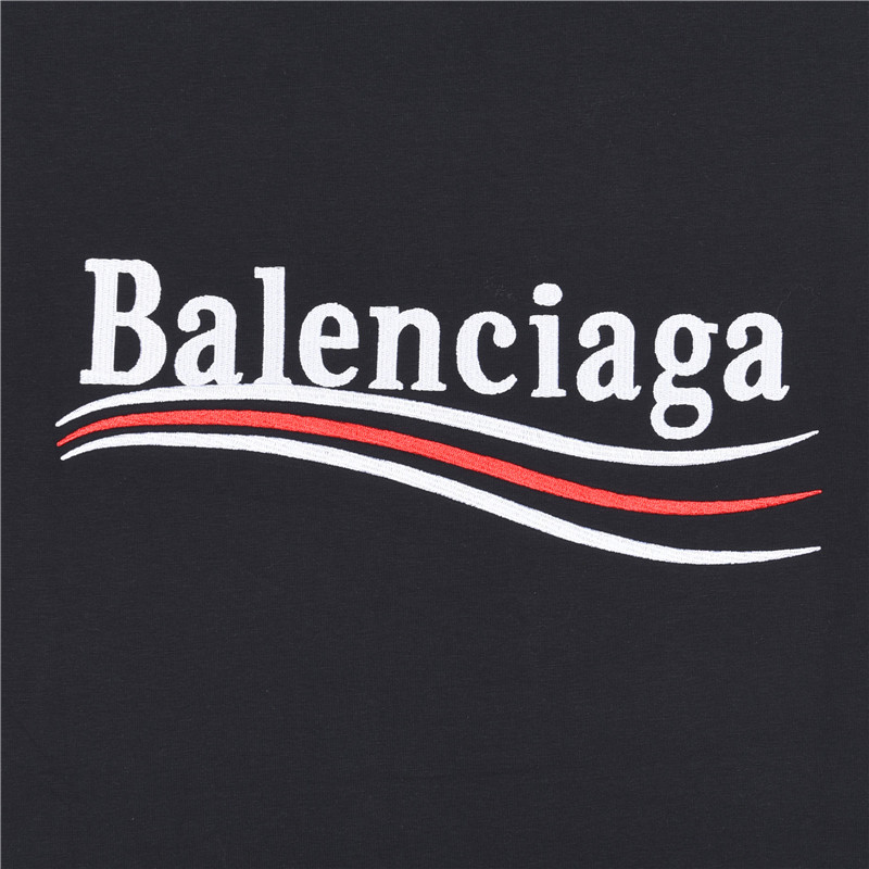 Balenciaga/巴黎世家 经典可乐刺绣短袖 黑色 白色-Top High Quatity Cheap Sneakers Fashion Clothing Clothes Bags handbags Shoes of all Brand wholesale With The best Quality And Beautiful Price from China Factory Chinese suppliers wholesaler seller Balenciaga/巴黎世家 经典可乐刺绣短袖 黑色 白色
