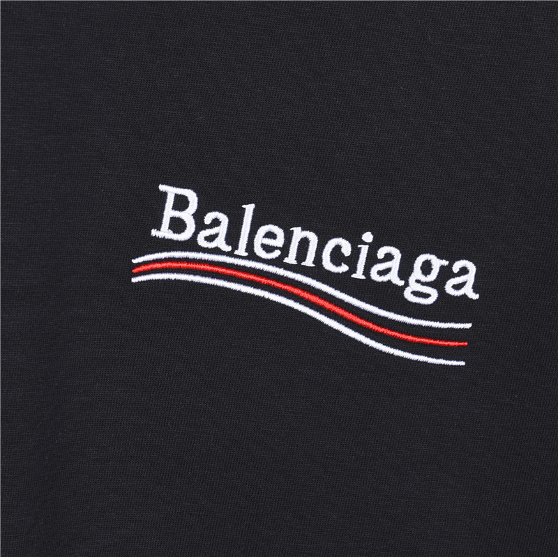 Balenciaga/巴黎世家 经典可乐刺绣短袖 黑色 白色-Top High Quatity Cheap Sneakers Fashion Clothing Clothes Bags handbags Shoes of all Brand wholesale With The best Quality And Beautiful Price from China Factory Chinese suppliers wholesaler seller Balenciaga/巴黎世家 经典可乐刺绣短袖 黑色 白色