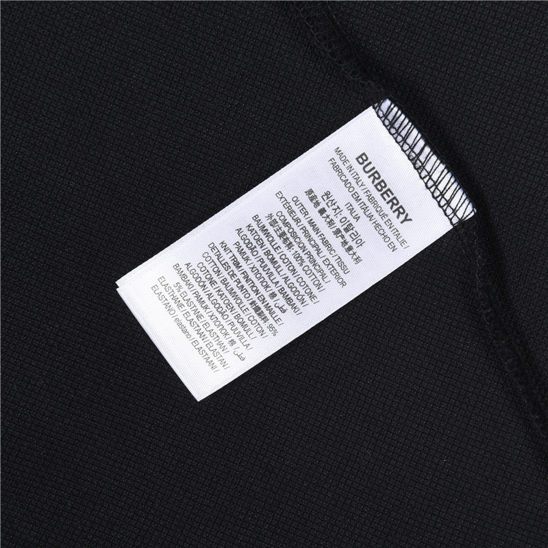 Burberry/巴宝莉 胸前刺绣战马翻领撞色短袖Polo衫 黑色 白色-Top High Quatity Cheap Sneakers Fashion Clothing Clothes Bags handbags Shoes of all Brand wholesale With The best Quality And Beautiful Price from China Factory Chinese suppliers wholesaler seller Burberry/巴宝莉 胸前刺绣战马翻领撞色短袖Polo衫 黑色 白色