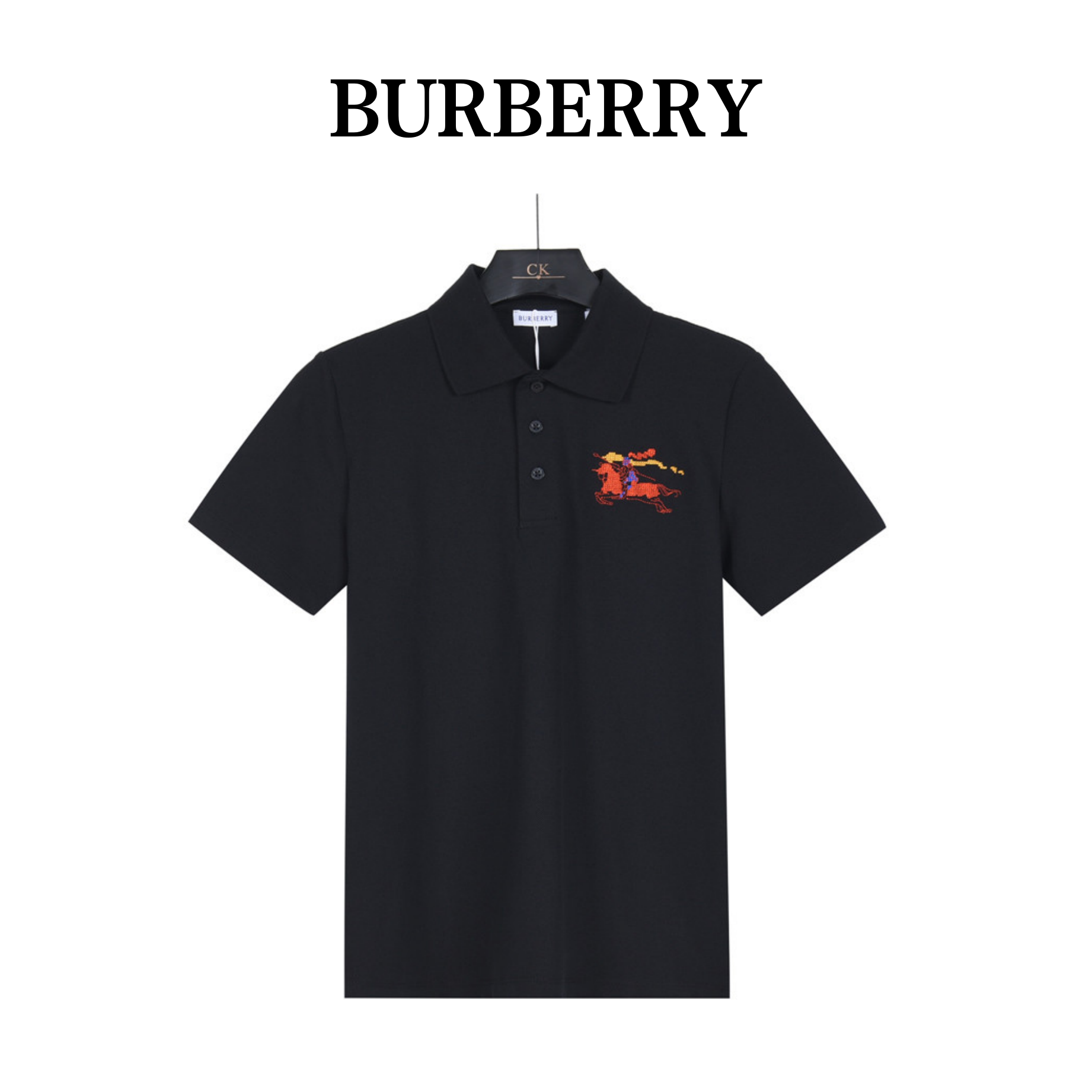 Burberry/巴宝莉 26SS刺绣炫彩骑士战马短袖Polo衫 Burberry/巴宝莉 26SS刺绣炫彩骑士战马短袖Polo衫