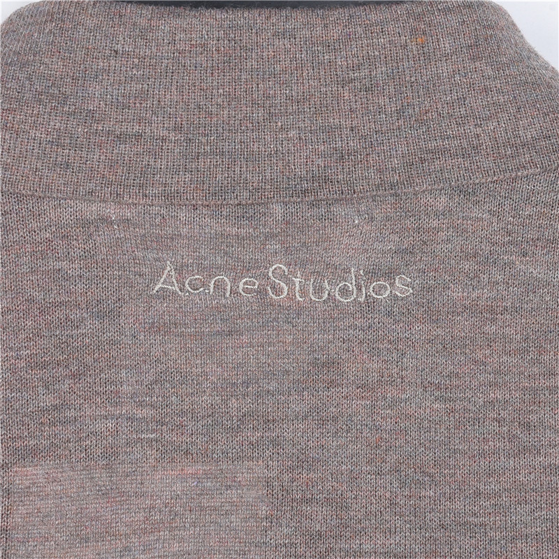 AcneStudios 假两件羊绒针织翻领Polo衫-Chinese UA Cheap High Quatity Brand Clothes Bags handbags Sneakers wholesale wholesaler seller from China Factory suppliers Fashion Clothing Shoes best Quality Beautiful Price AcneStudios 假两件羊绒针织翻领Polo衫