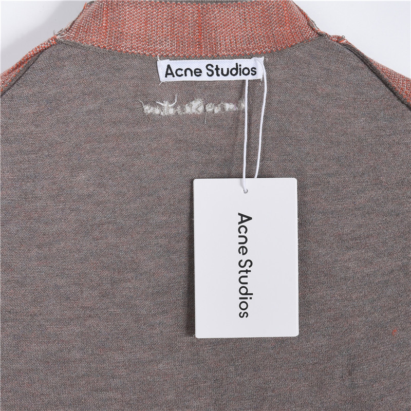 AcneStudios 假两件羊绒针织翻领Polo衫-Chinese UA Cheap High Quatity Brand Clothes Bags handbags Sneakers wholesale wholesaler seller from China Factory suppliers Fashion Clothing Shoes best Quality Beautiful Price AcneStudios 假两件羊绒针织翻领Polo衫