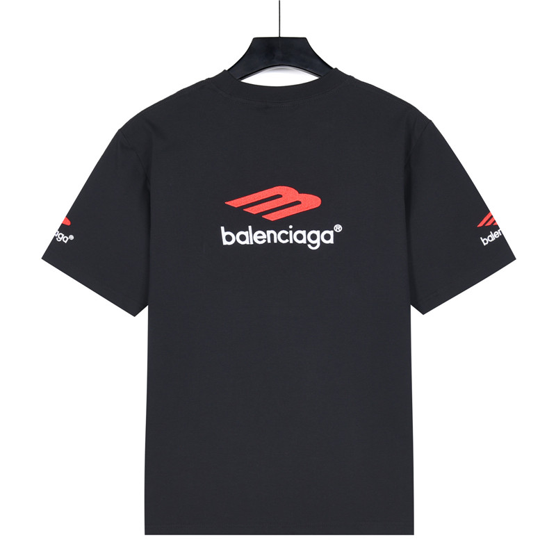 Balenciaga/巴黎世家 3M刺绣字母短袖T恤 黑色 白色-Chinese UA Cheap High Quatity Brand Clothes Bags handbags Sneakers wholesale wholesaler seller from China Factory suppliers Fashion Clothing Shoes best Quality Beautiful Price Balenciaga/巴黎世家 3M刺绣字母短袖T恤 黑色 白色