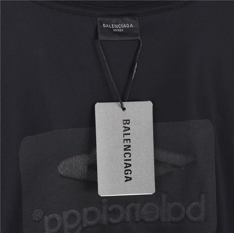 Balenciaga/巴黎世家 3M刺绣字母短袖T恤 黑色 白色-Chinese UA Cheap High Quatity Brand Clothes Bags handbags Sneakers wholesale wholesaler seller from China Factory suppliers Fashion Clothing Shoes best Quality Beautiful Price Balenciaga/巴黎世家 3M刺绣字母短袖T恤 黑色 白色