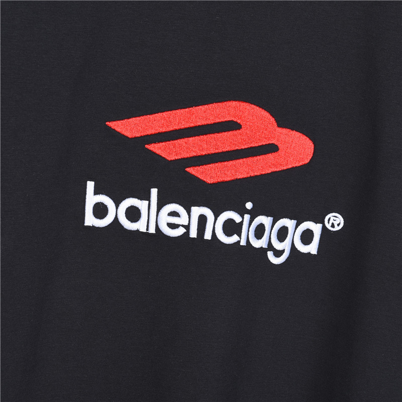 Balenciaga/巴黎世家 3M刺绣字母短袖T恤 黑色 白色-Chinese UA Cheap High Quatity Brand Clothes Bags handbags Sneakers wholesale wholesaler seller from China Factory suppliers Fashion Clothing Shoes best Quality Beautiful Price Balenciaga/巴黎世家 3M刺绣字母短袖T恤 黑色 白色
