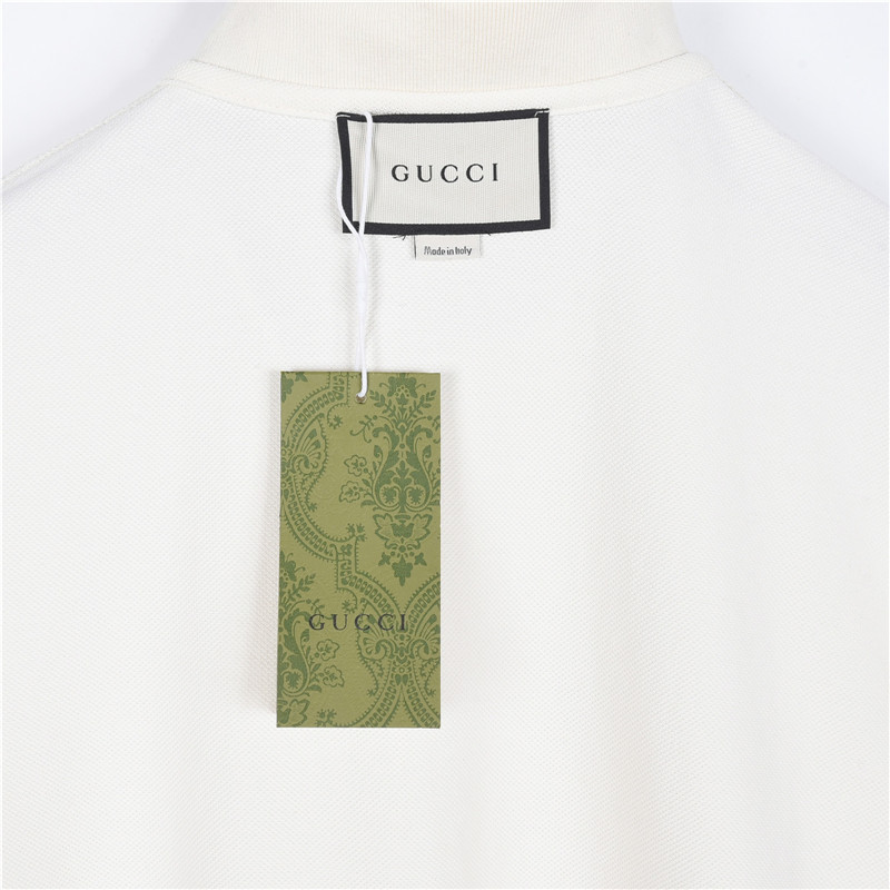 Gucci/古驰 25SS 口袋双G刺绣领口撞色短袖Polo衫 宝蓝 杏色-莆田鞋,莆田鞋货源,高仿鞋,高仿鞋货源,安福档口,莆田高仿鞋,莆田鞋批发,高仿鞋批发,莆田高仿运动鞋,高仿运动鞋,莆田运动鞋 Gucci/古驰 25SS 口袋双G刺绣领口撞色短袖Polo衫 宝蓝 杏色