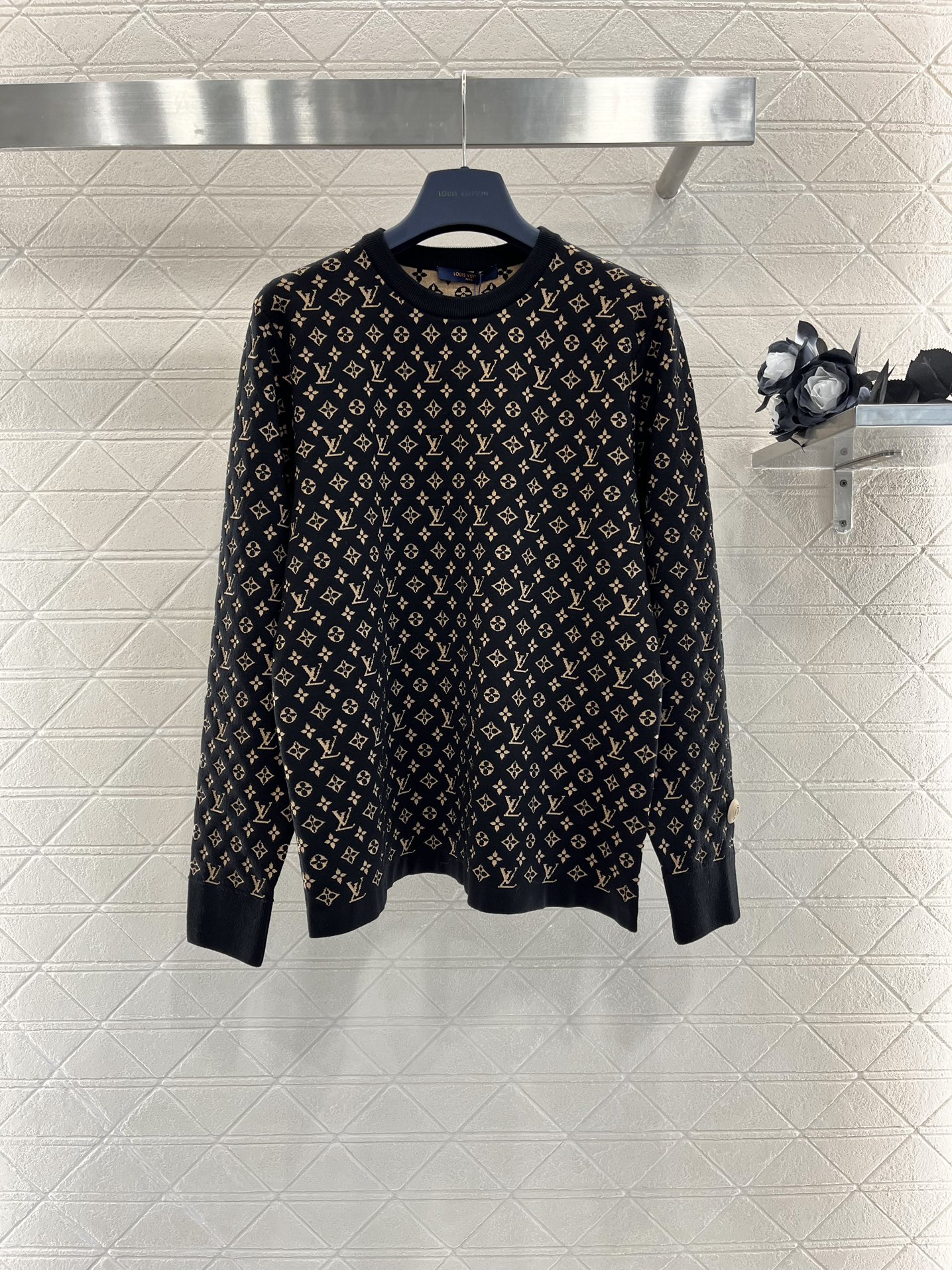 Louis Vuitton Noir Tricot Collection automne – hiver Fashion Manches longues