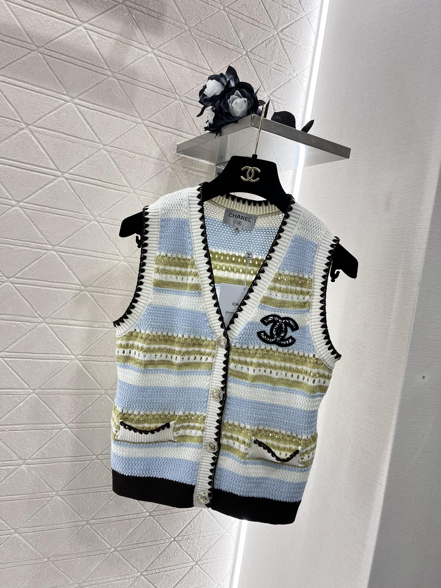 Best Replica 1:1
 Chanel Clothing Waistcoats Knitting Wool Fashion Casual