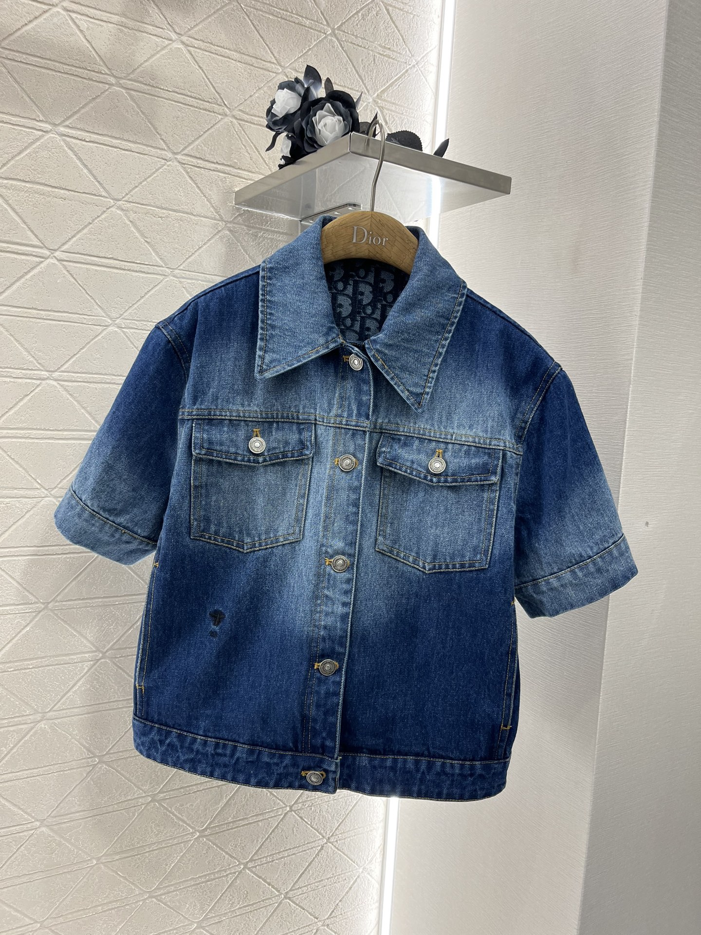 Where can I buy the best 1:1 original
 Dior Clothing Coats & Jackets Skirts 2023 Perfect Replica Designer
 Blue Denim Embroidery Cotton Fall Collection Vintage Casual