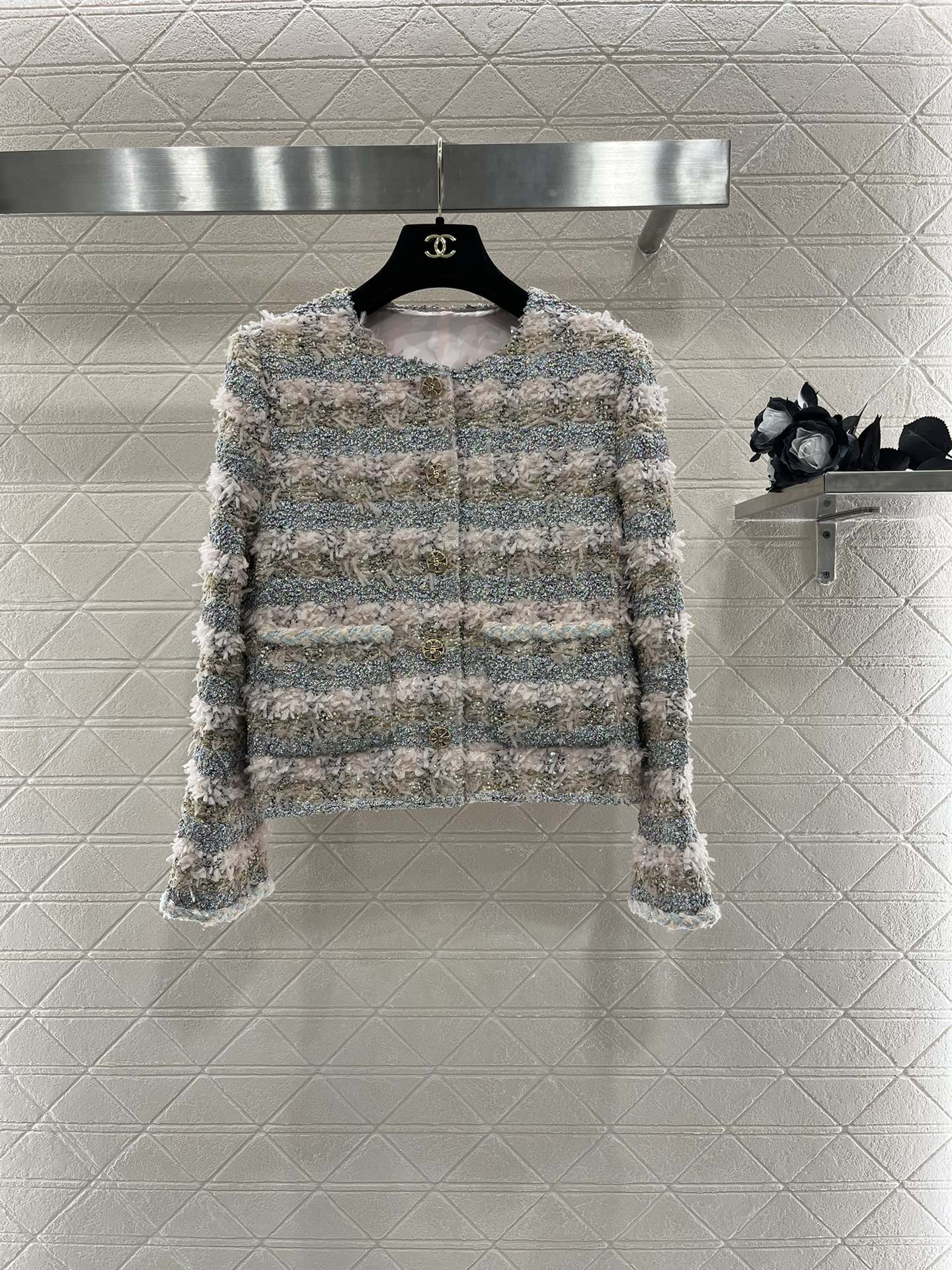 Qualità perfetta
 Chanel AAAAA+
 Abbigliamento Giacca & Soprabito Tessitura Seta Lana Fashion