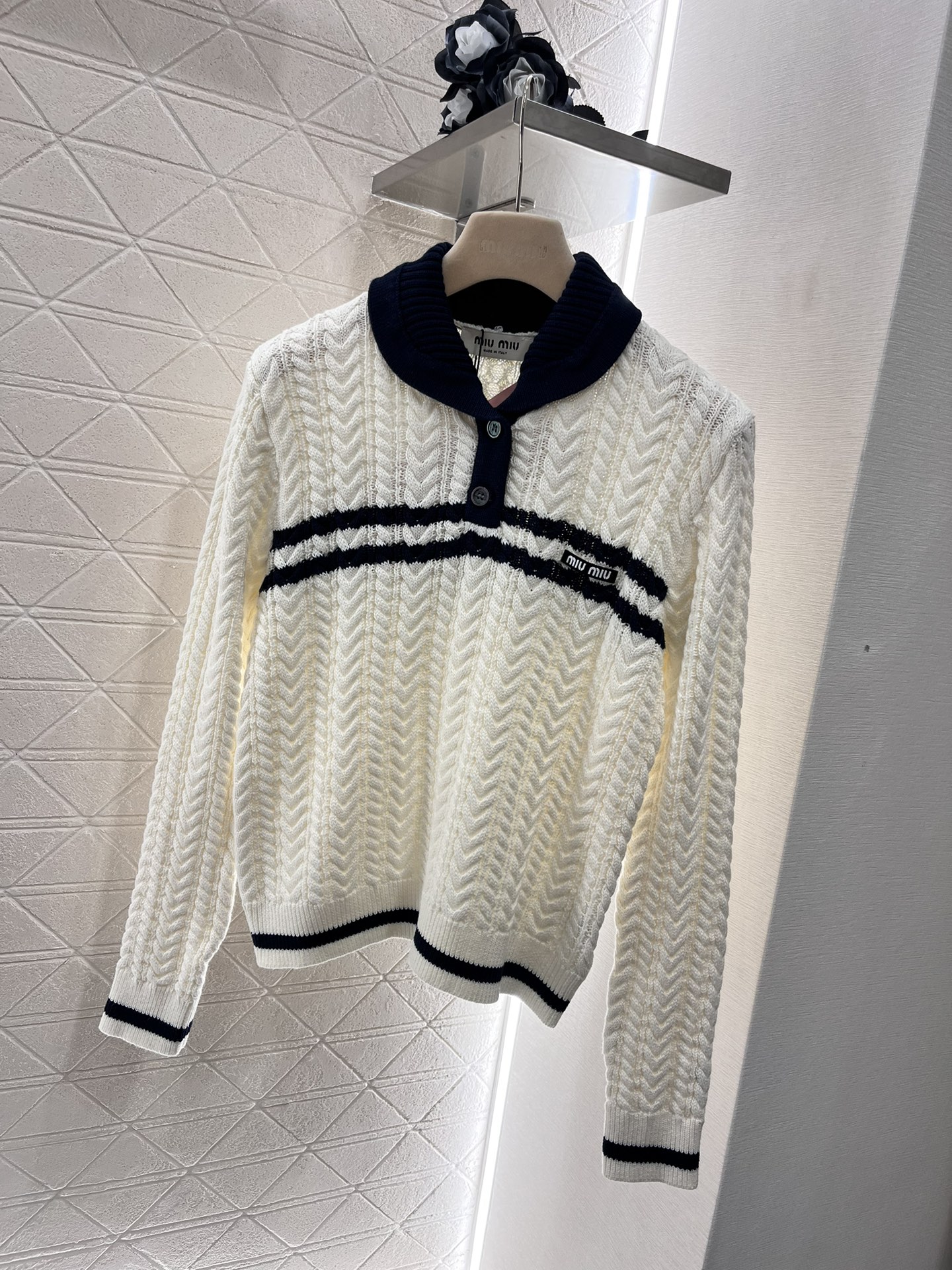 MiuMiu Kleding Trui Sweatshirts Breien Wol Herfst/winter collectie Fashion Lange mouw