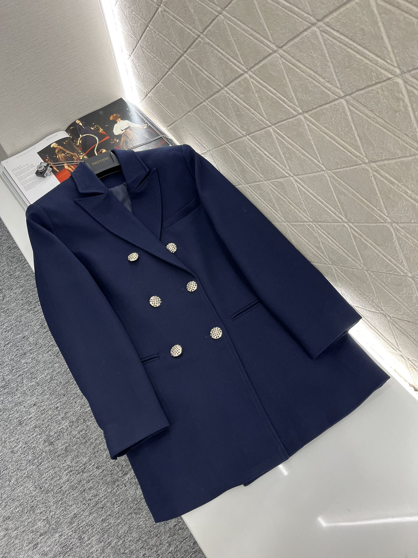 Valentino Ropa Abrigos y chaquetas Azul Lana