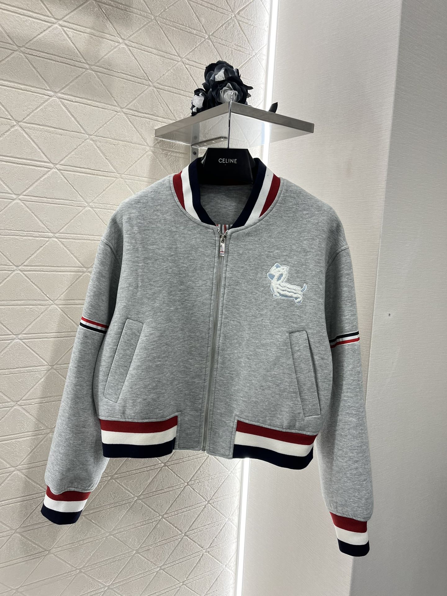 Réplica 1: 1
 Celine Ropa Abrigos y chaquetas Azul Rojo Blanco Algodón Colección primavera Casual