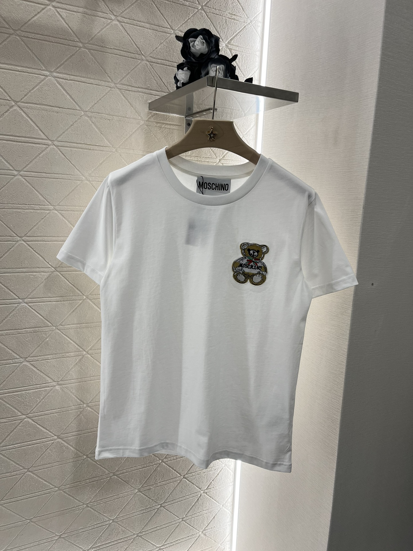 Moschino 2025 New Product: Embroidered Tee with Unique Design