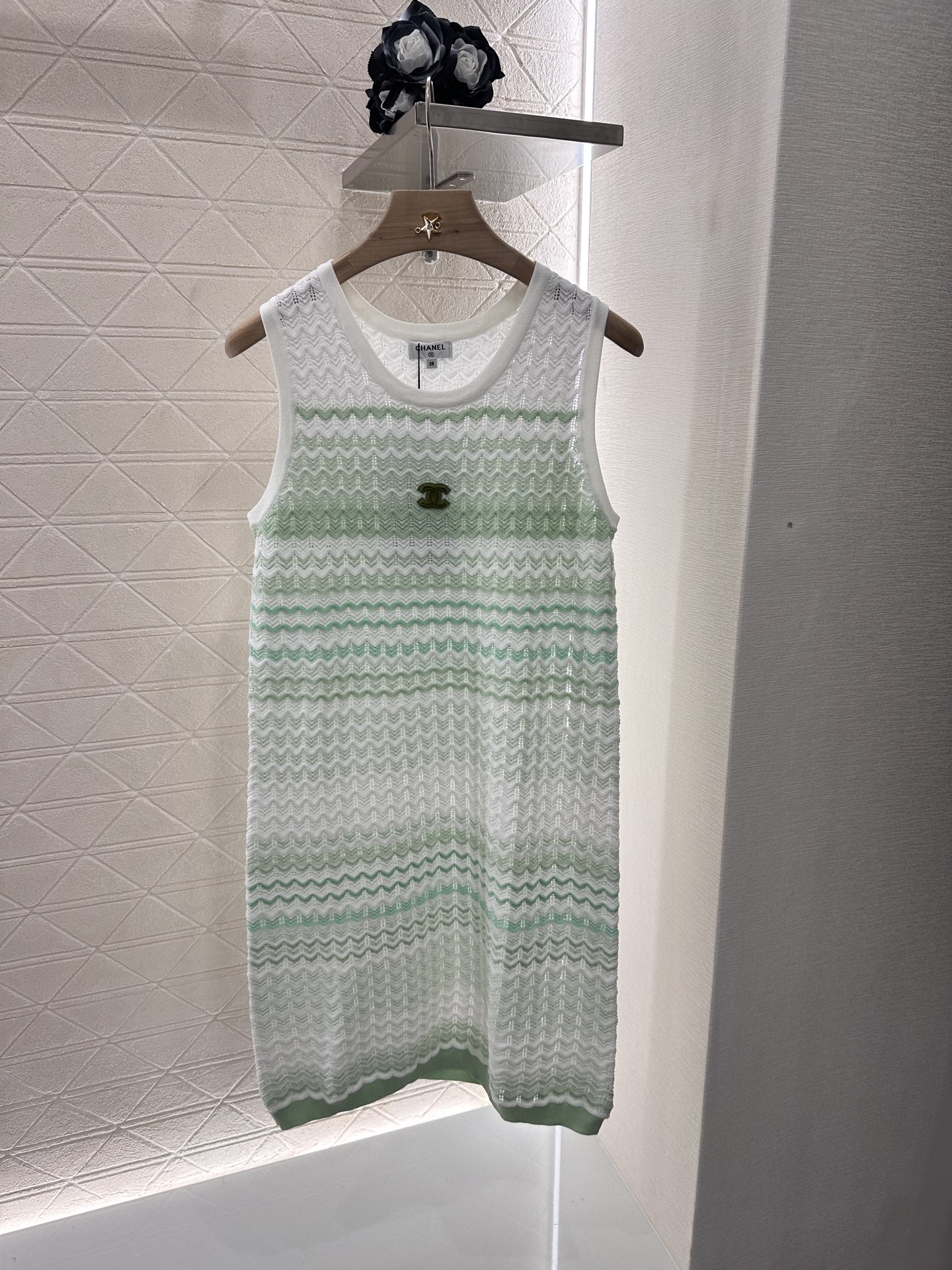 Chanel Striped Knit Vest Dress - Comfortable, Breathable, and Stylish 1 i1746635349409 4890 0 0