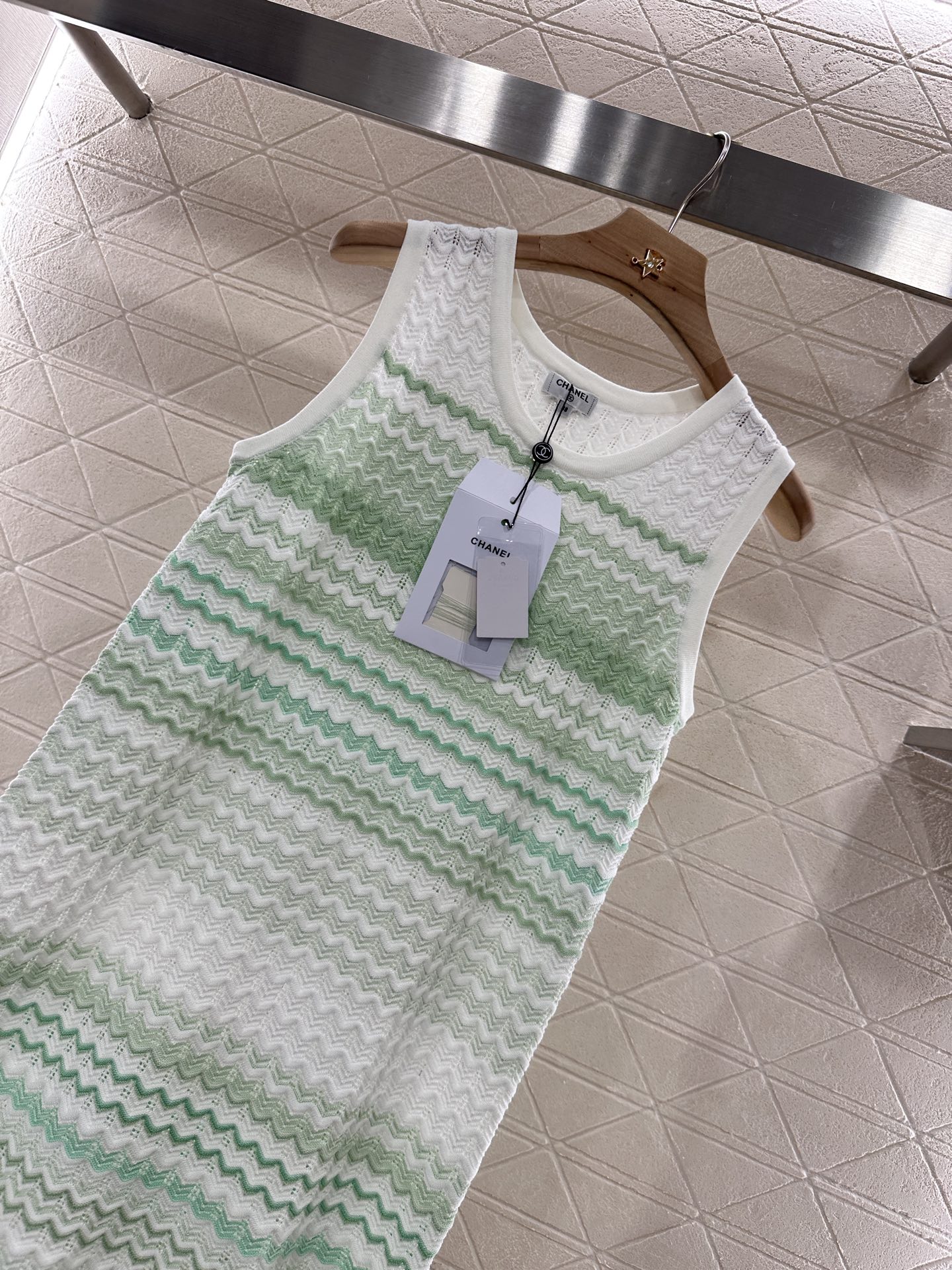 Chanel Striped Knit Vest Dress - Comfortable, Breathable, and Stylish 8 i1746635349422 6309 0 7