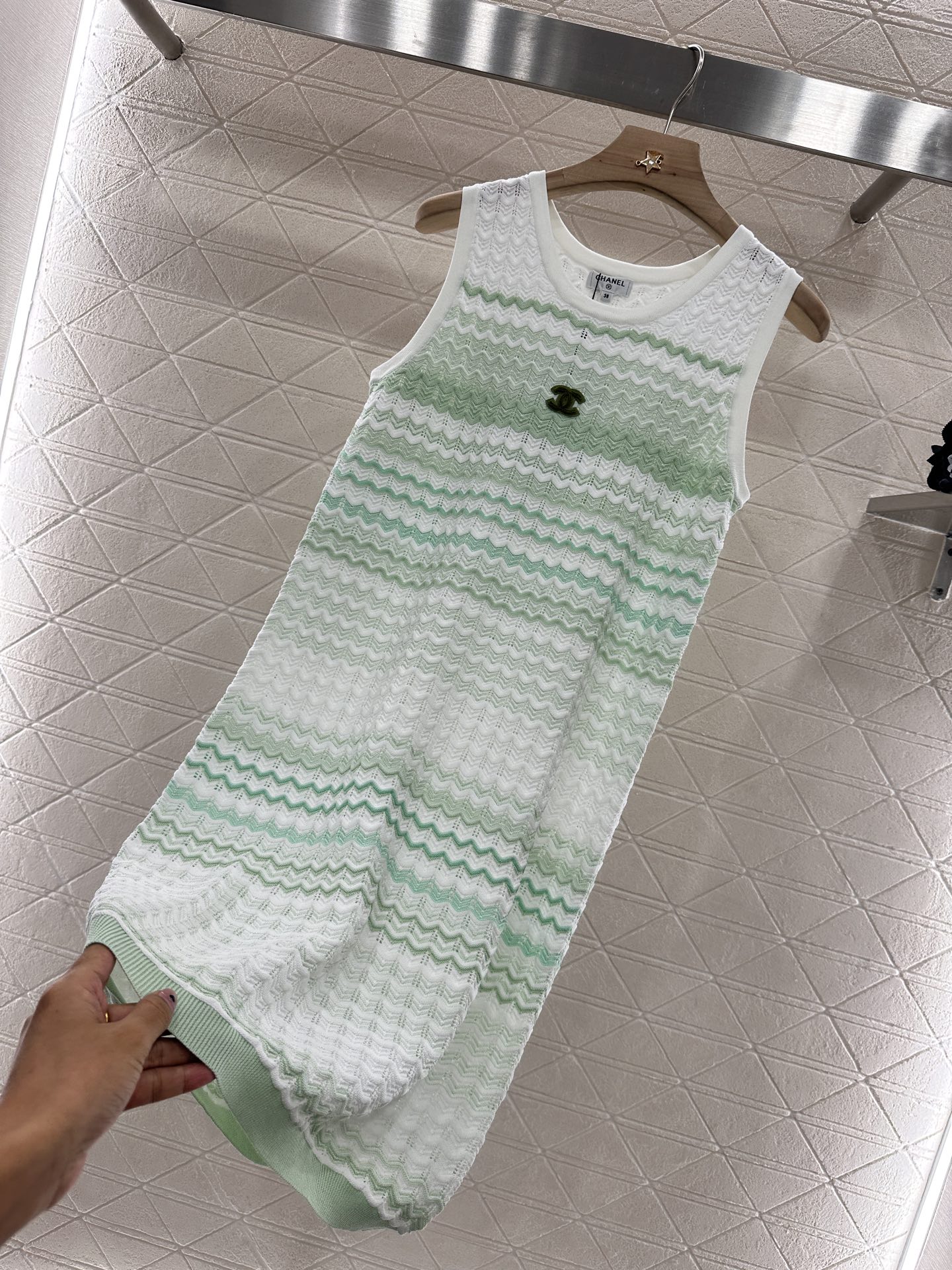 Chanel Striped Knit Vest Dress - Comfortable, Breathable, and Stylish 7 i1746635350656 1921 0 5