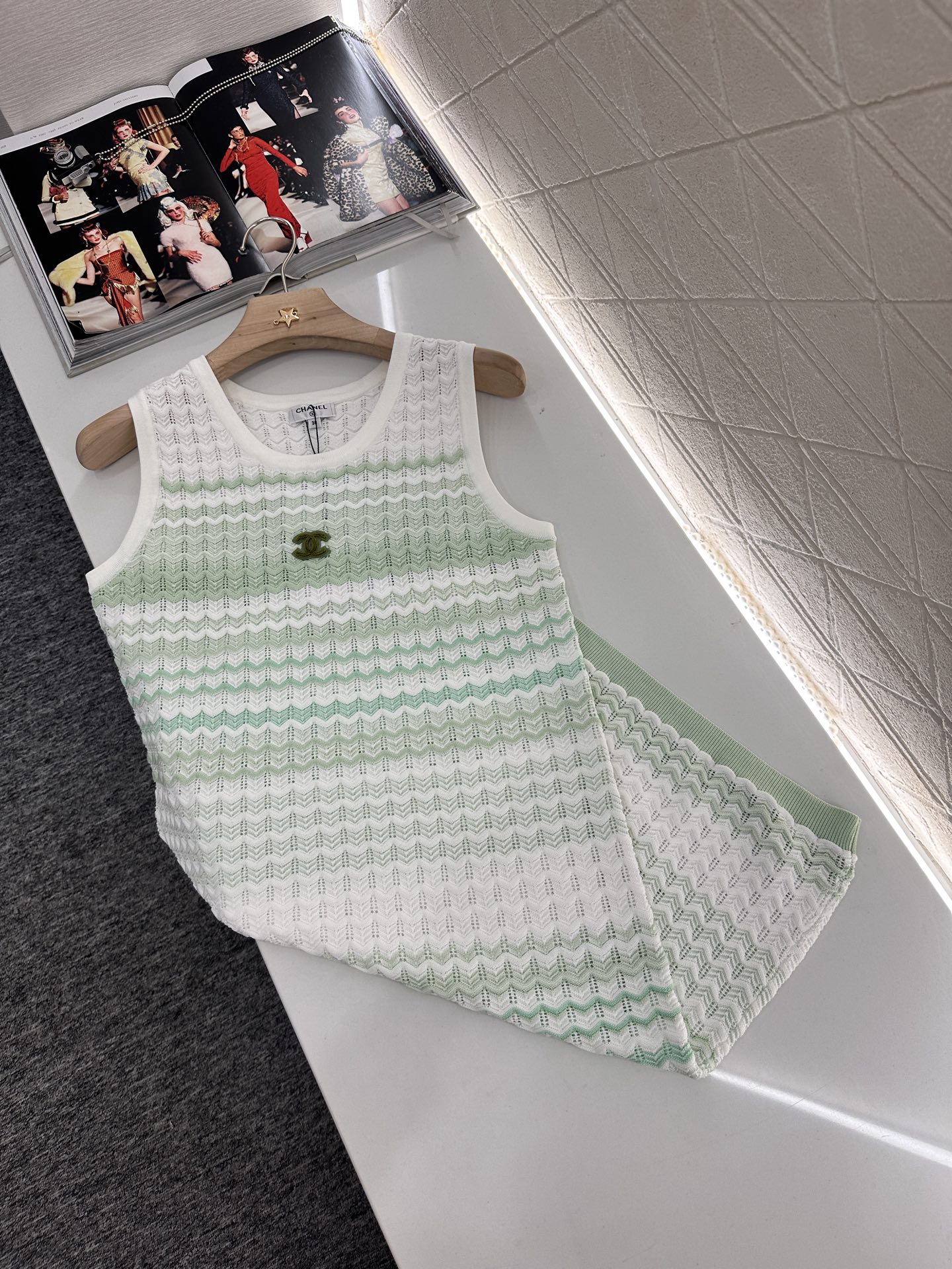 Chanel Striped Knit Vest Dress - Comfortable, Breathable, and Stylish 3 i1746635412014 9792 0 9