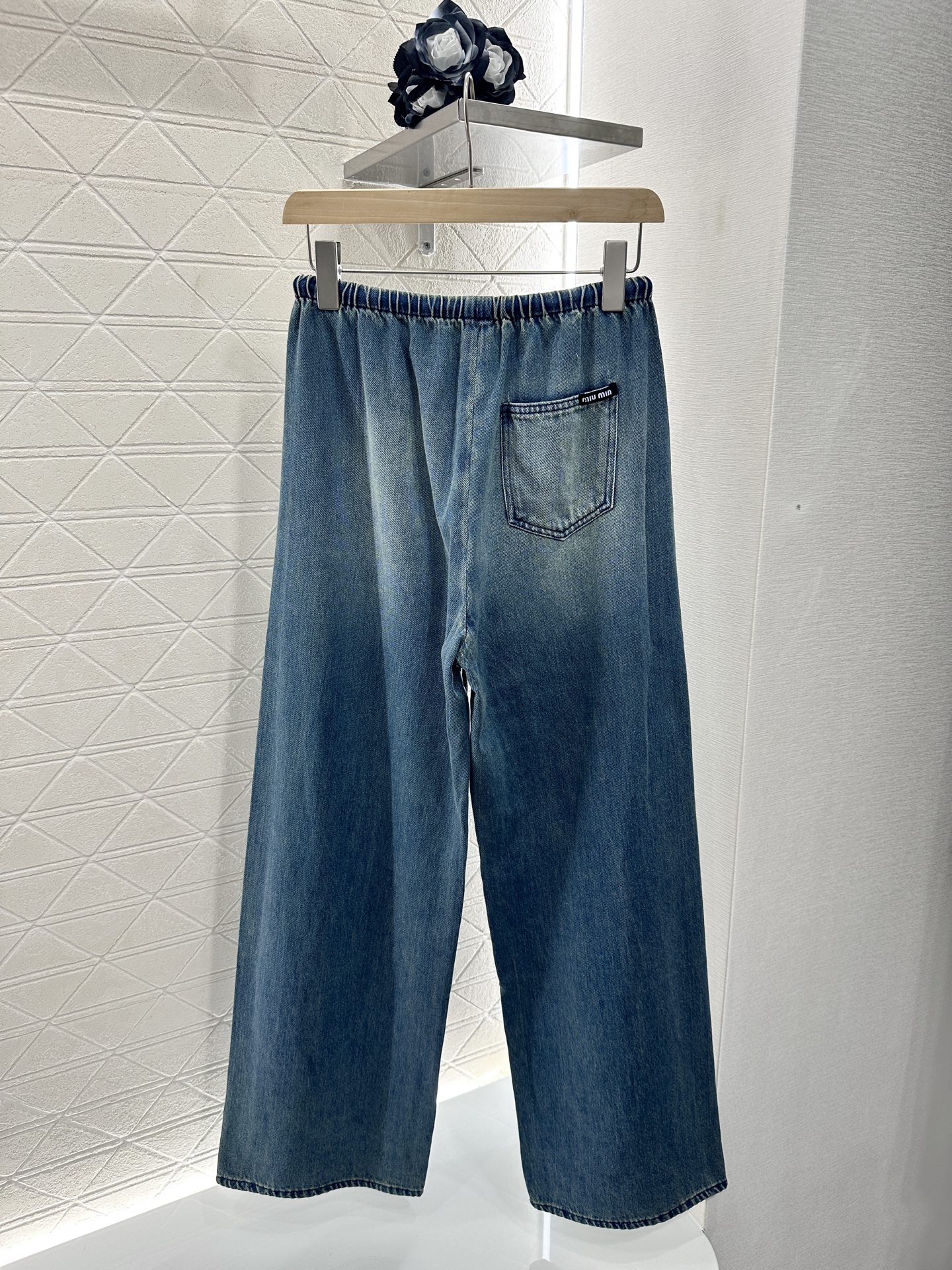 Miu Miu Women's Retro Gradient Drawstring Waist Denim Jeans - Size S-L 2 i1746635669660 8935 0 1