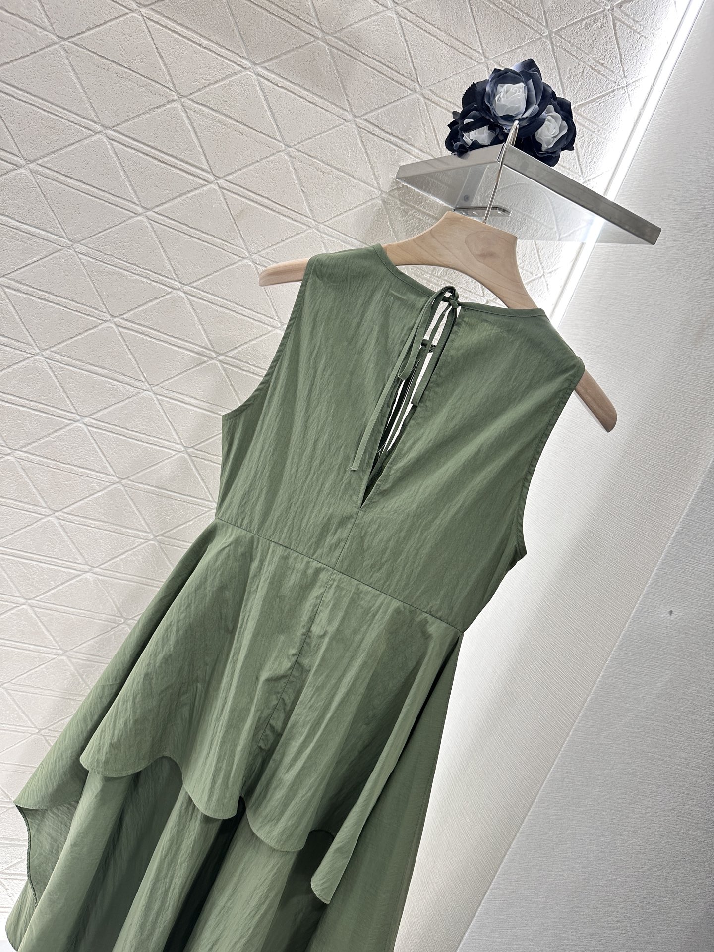 Loewe Irregular Sleeveless Tie Dress YB Cotton Linen Fabric 4 i1746636025857 5687 0 3