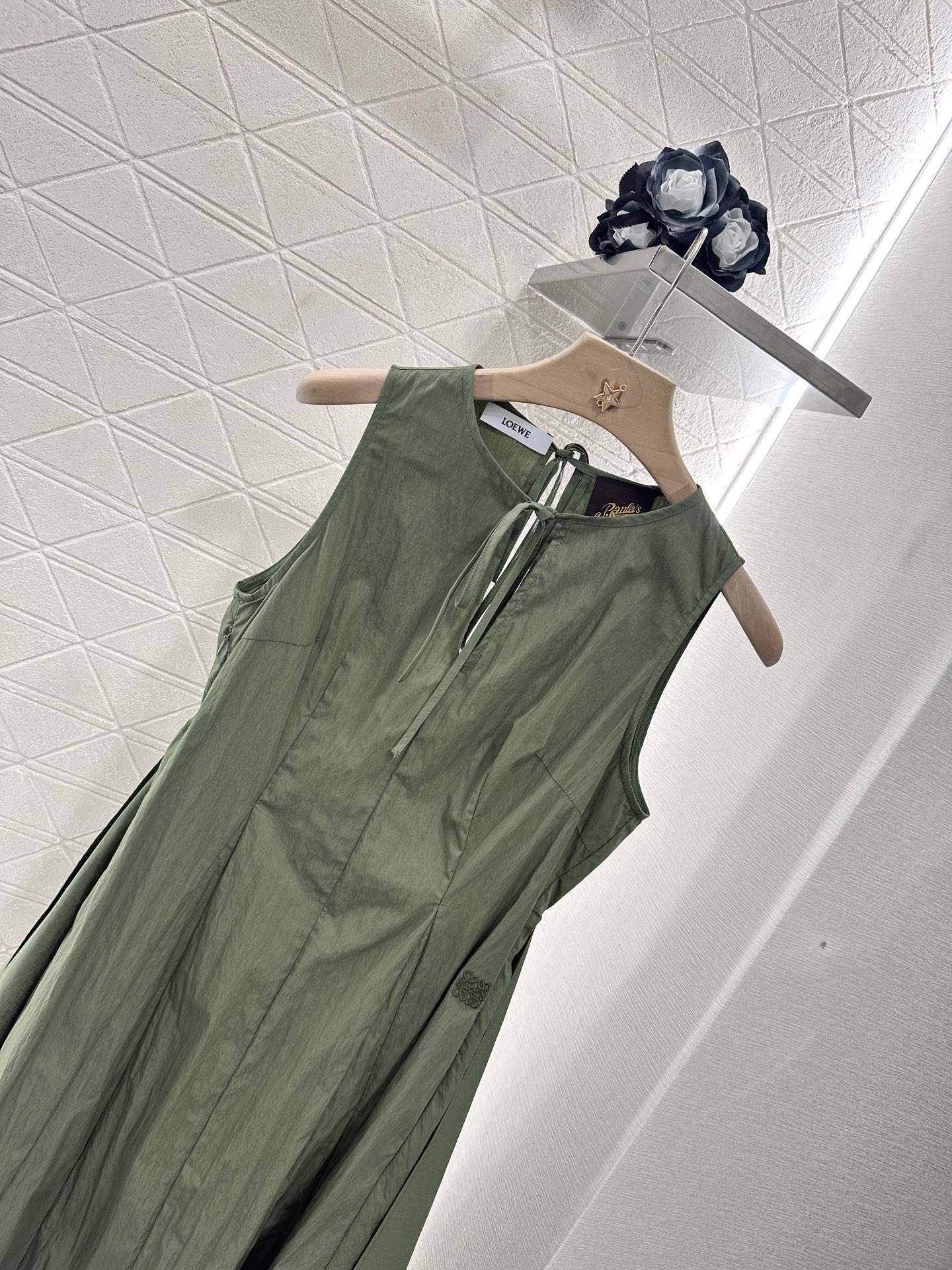 Loewe Irregular Sleeveless Tie Dress YB Cotton Linen Fabric 3 i1746636025899 7116 0 2