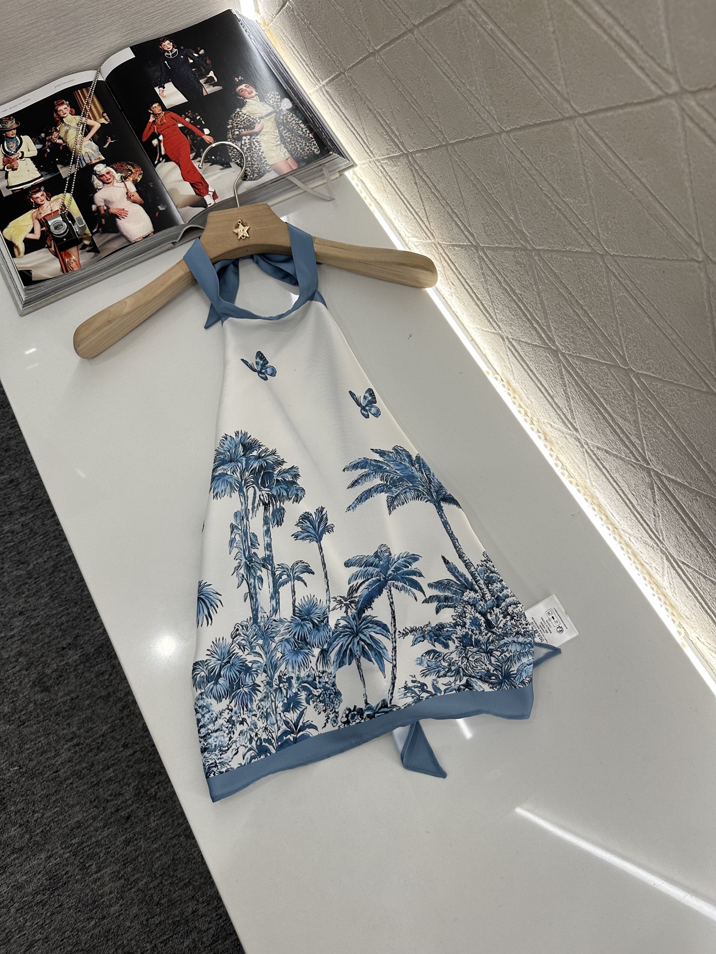 Dior Tropical Print Halter Neck Dress - Chic Vacation Style, Designer Fashion 3 i1746813069003 8785 0 6