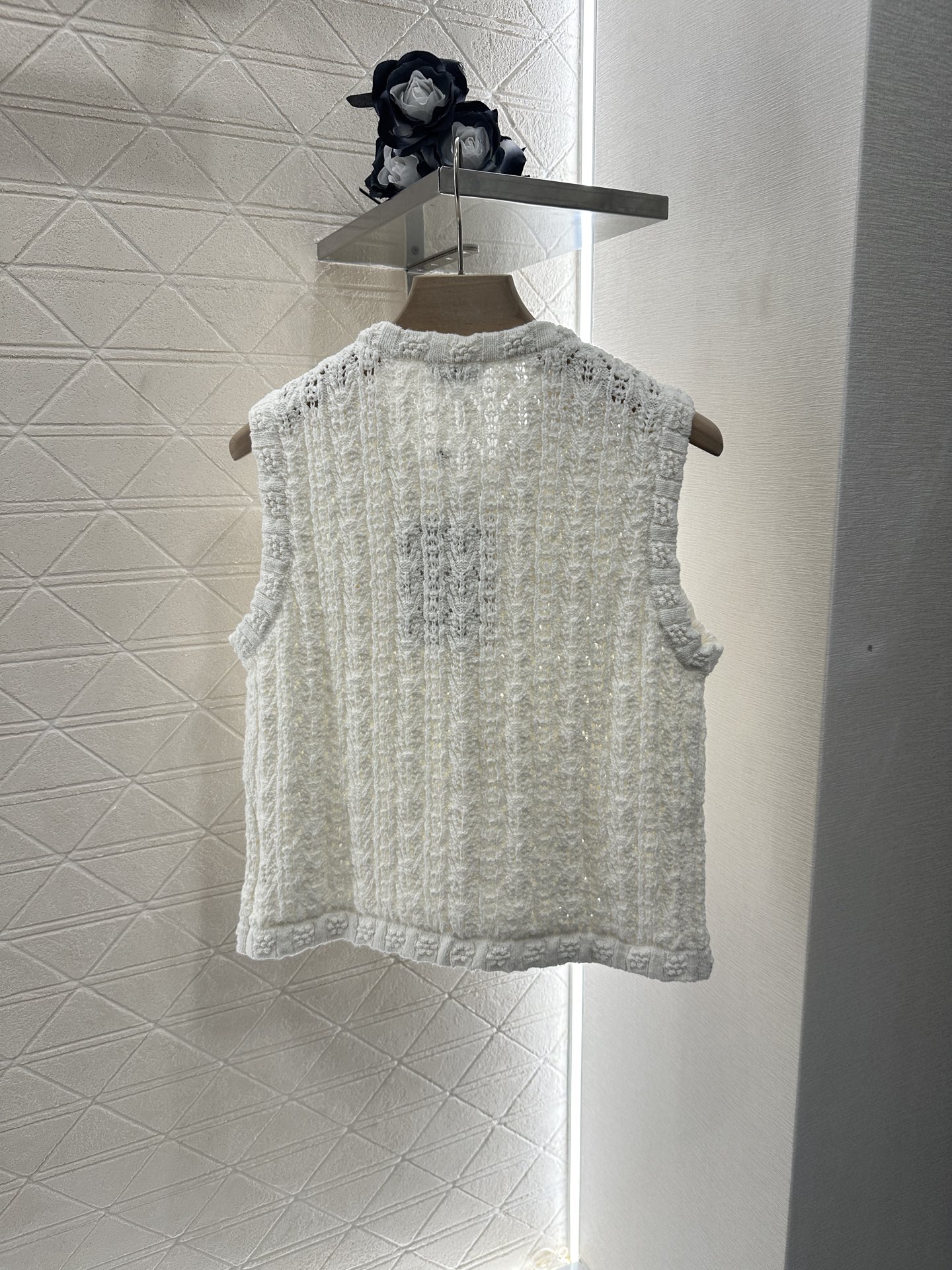 Chanel Round Neck Button Knit Vest - Luxurious & Comfortable Cotton Yarn 2 i1746896296344 287 0 1