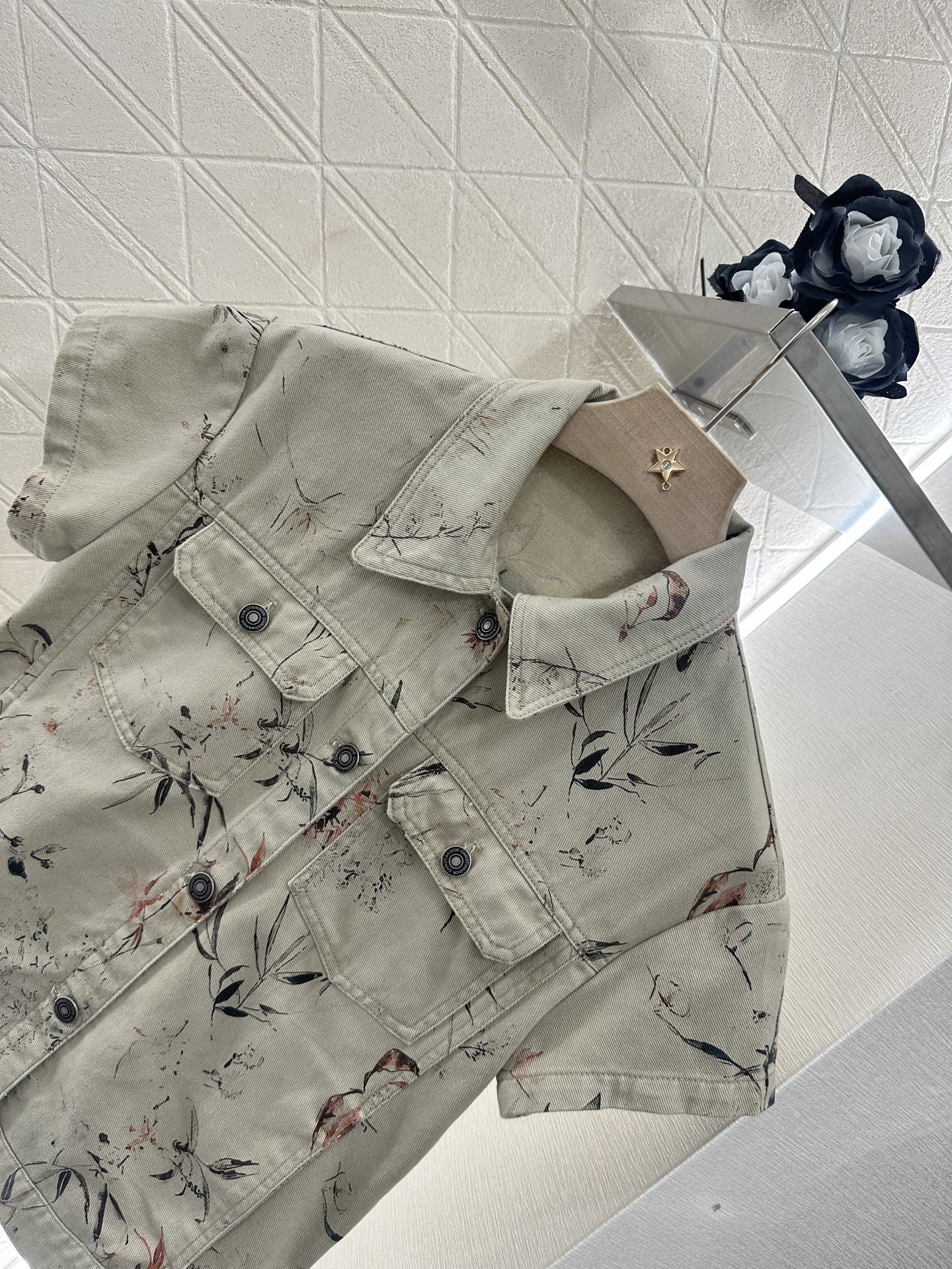 Dior Floral Print Denim Jacket & Shorts Set - New Chinese Style - 2025 3 i1746896605546 3147 0 2