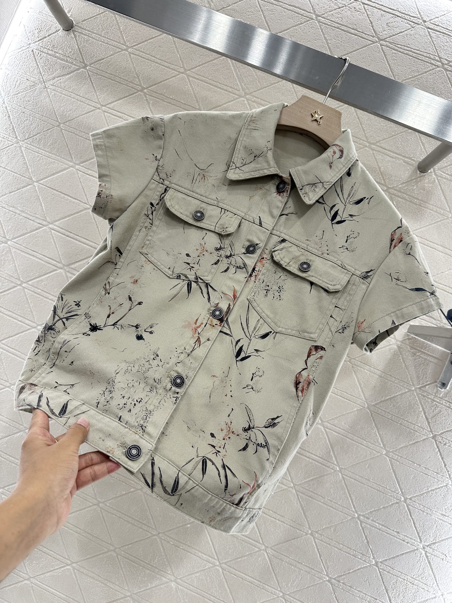Dior Floral Print Denim Jacket & Shorts Set - New Chinese Style - 2025 7 i1746896605557 8228 0 6