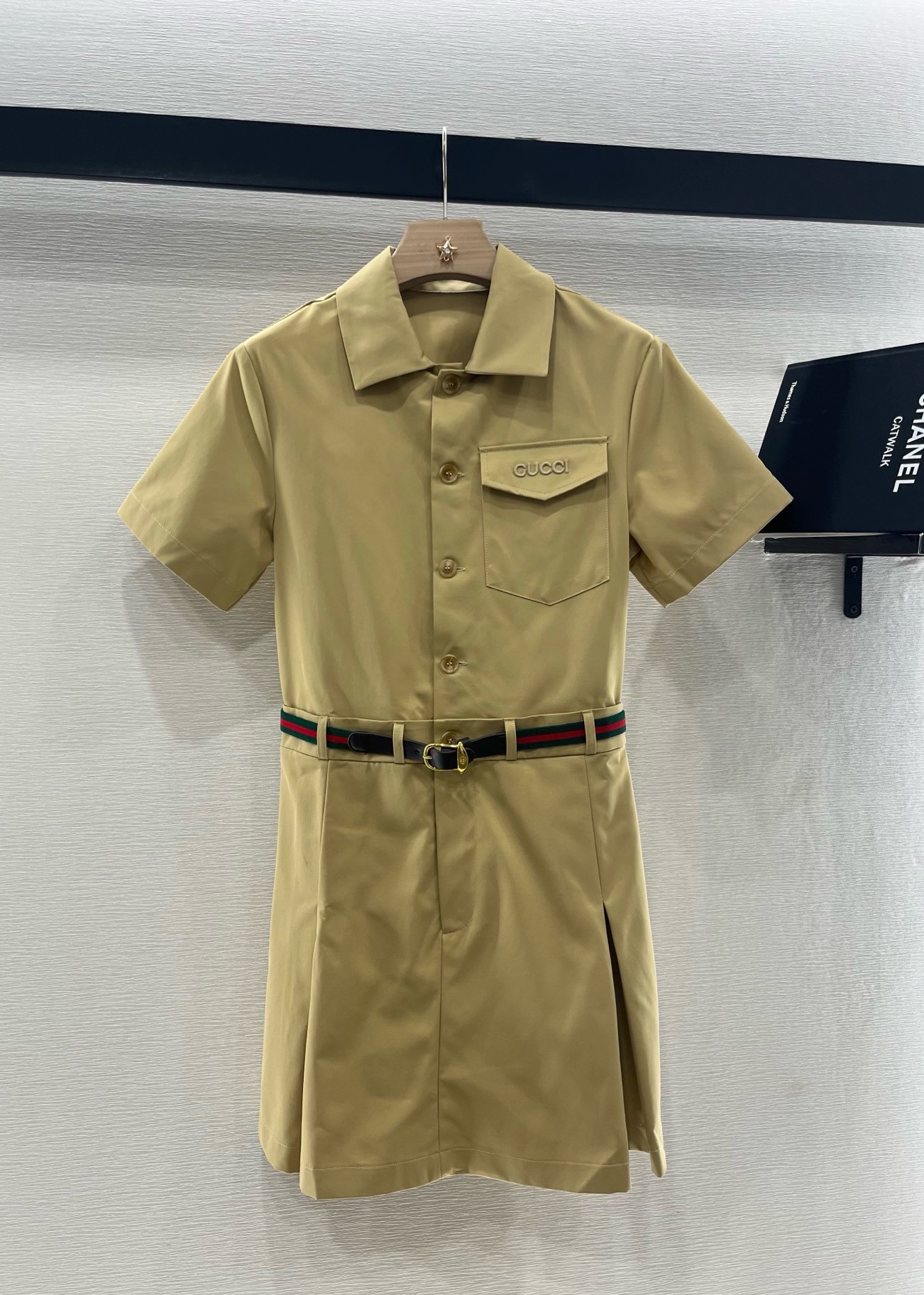 Gucci Belted Short Sleeve Dress - Elegant & Comfortable Designer Fashion