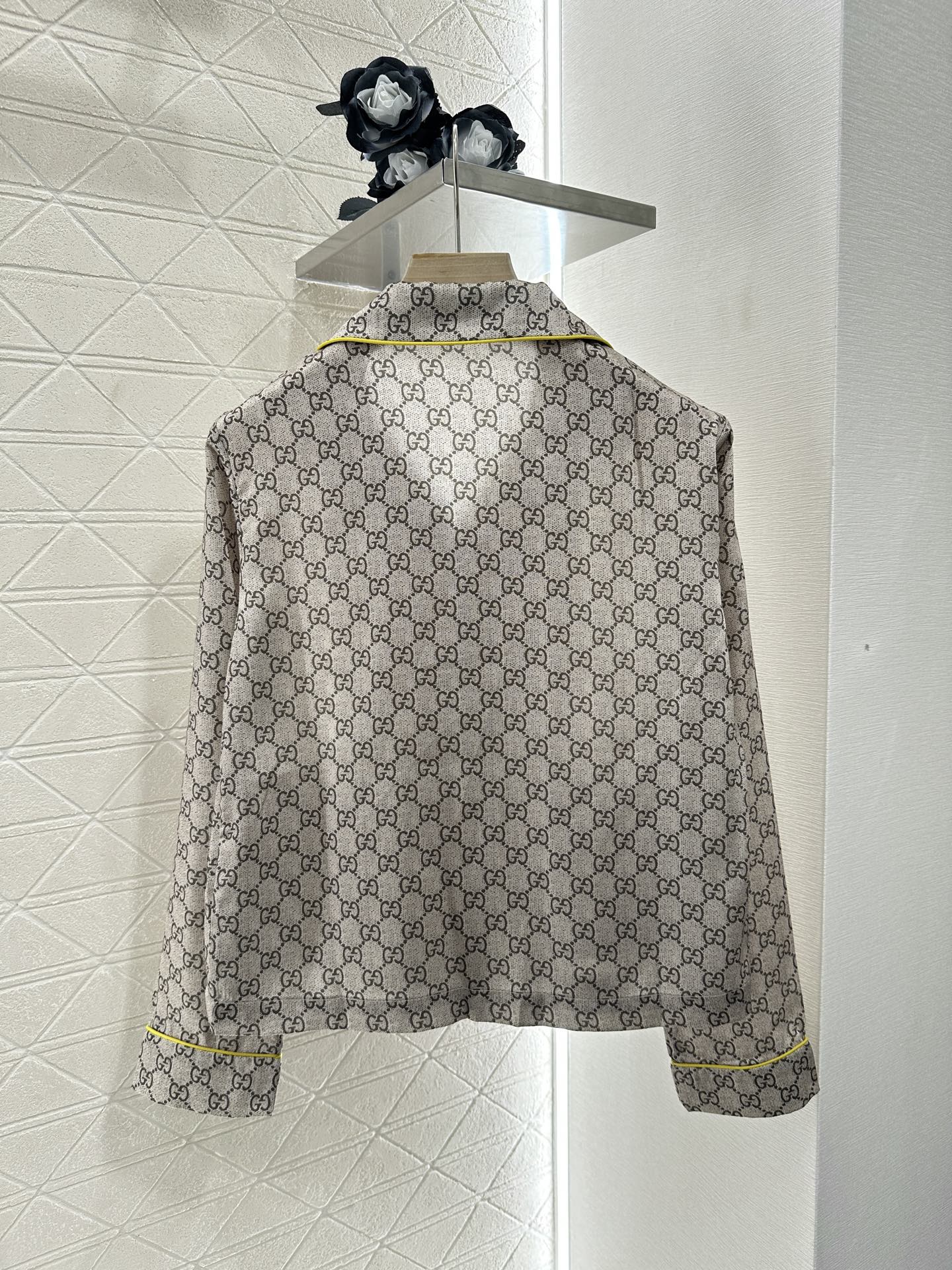 Gucci Inspired Women's Silk Pajama Set with GG Print and Heart Arrow 2 i1747062979067 8661 0 1