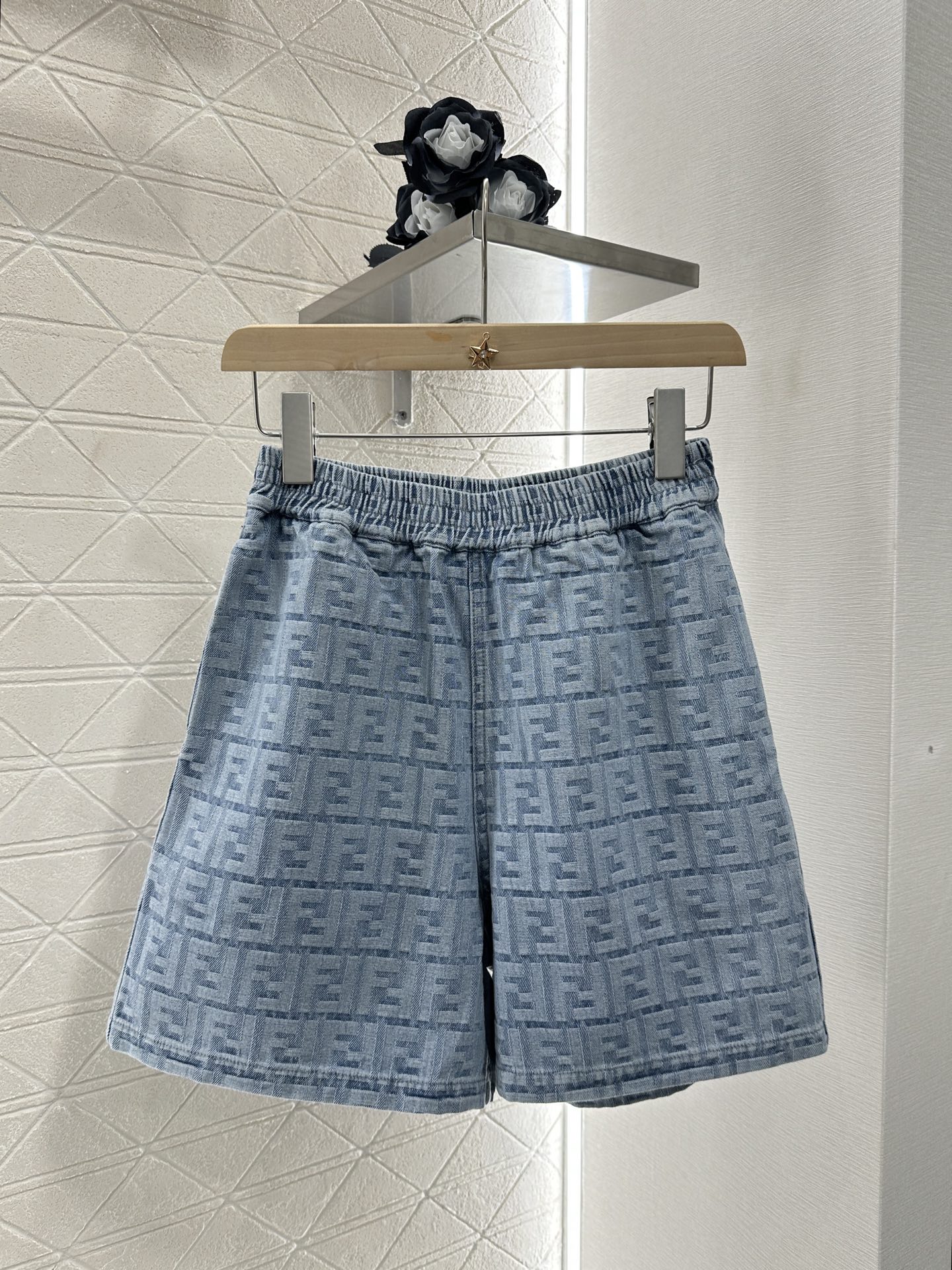 Fendi Denim Short Sleeve Jacket & High-Waisted Shorts Set - Designer Look 7 i1747063152367 9665 0 6