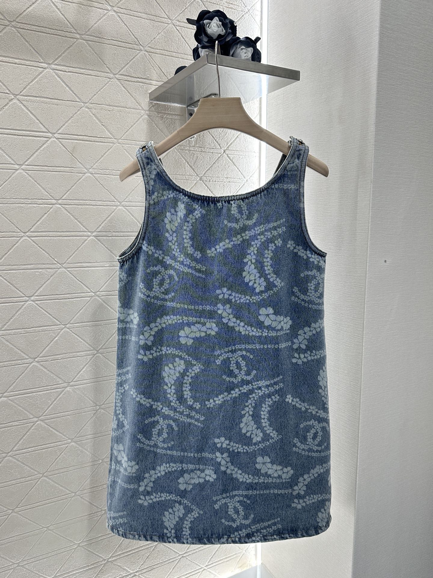 Chanel Laser Pocket Vest Dress - YB Twill Cotton Denim, Comfortable & Stylish 3 i1747408484779 7875 0 1