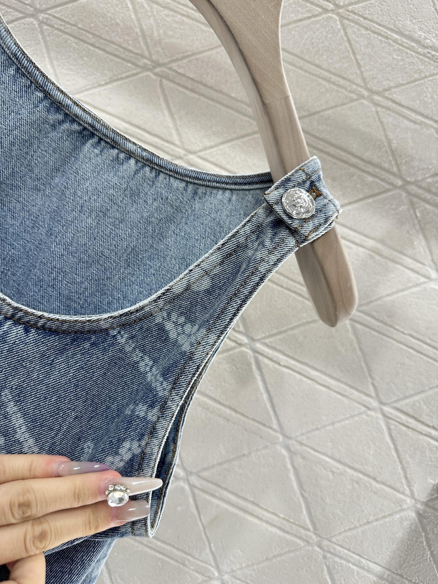 Chanel Laser Pocket Vest Dress - YB Twill Cotton Denim, Comfortable & Stylish 7 i1747408486301 9933 0 7