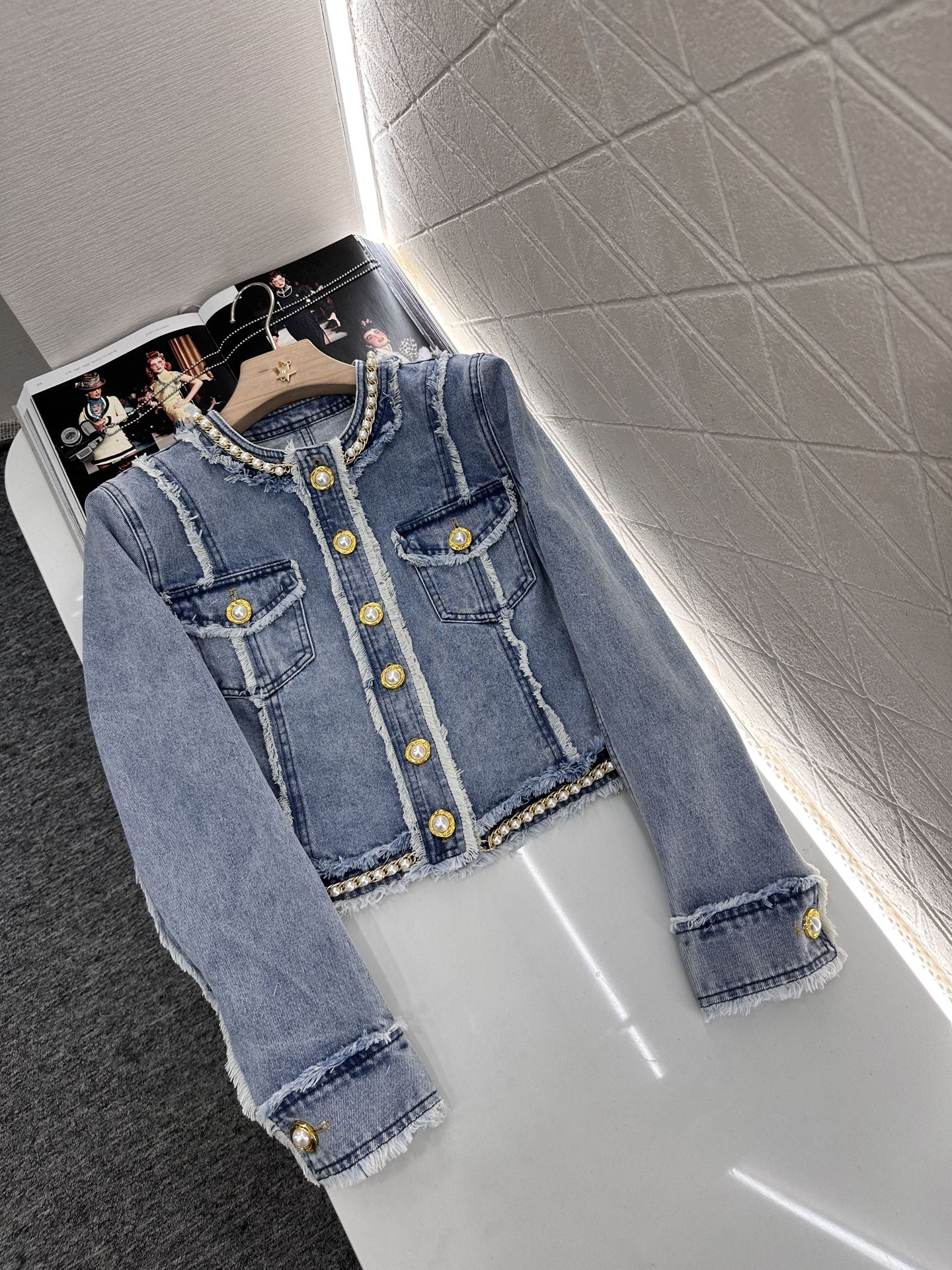 2025 Balmai Collection: Cowboy Coat and Short Skirt Suit with Custom Details