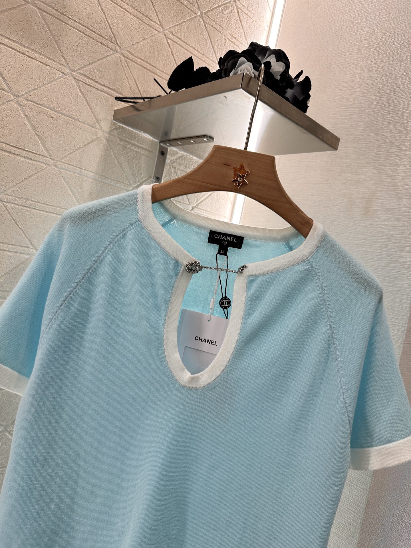 Chanel Women's Wool Knit Short Sleeve Top & Skirt Set - Chic & Comfortable 5 i1748010318152 3868 0 1