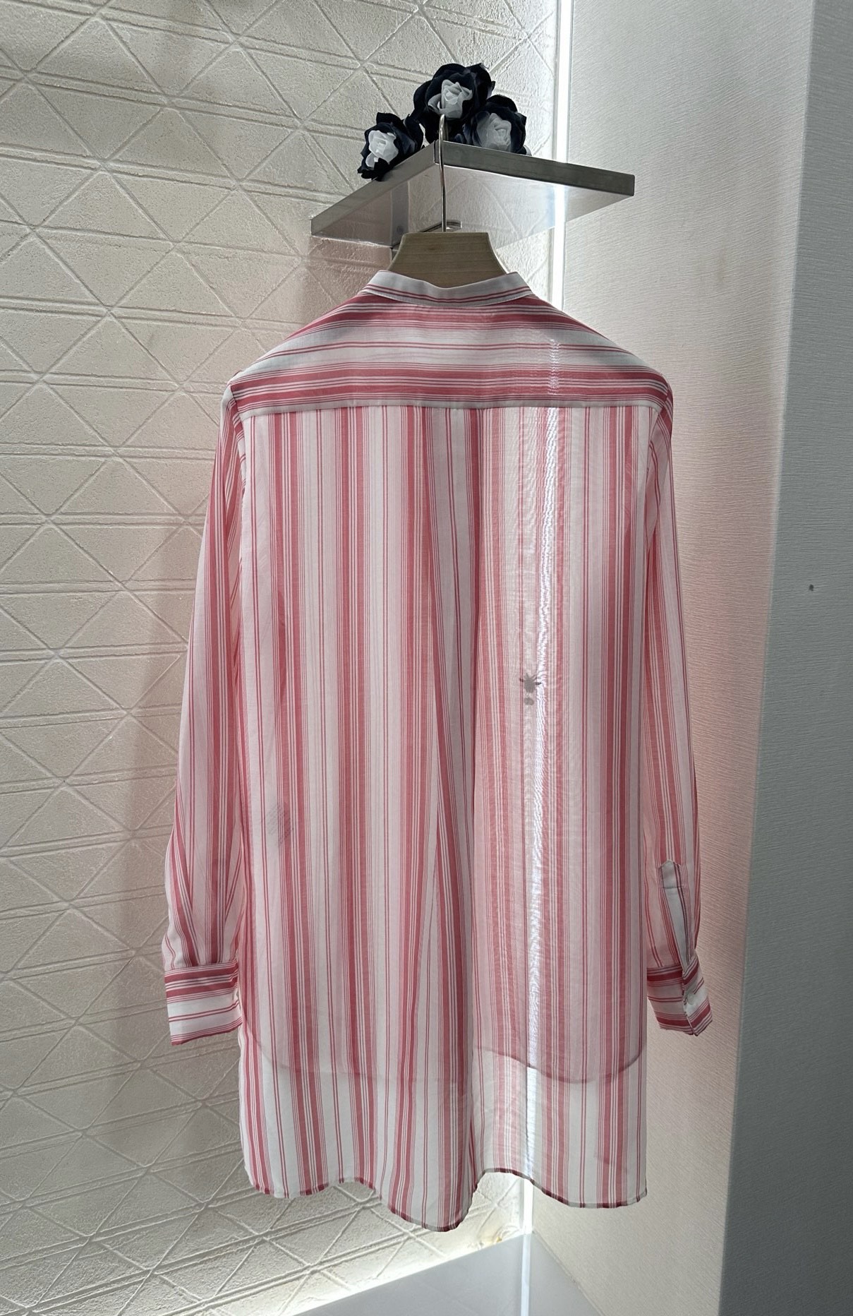 Dior Striped Embroidered Shirt - Comfortable Silk Cotton, Relaxed Fit 3 i1749007521457 1228 0 8
