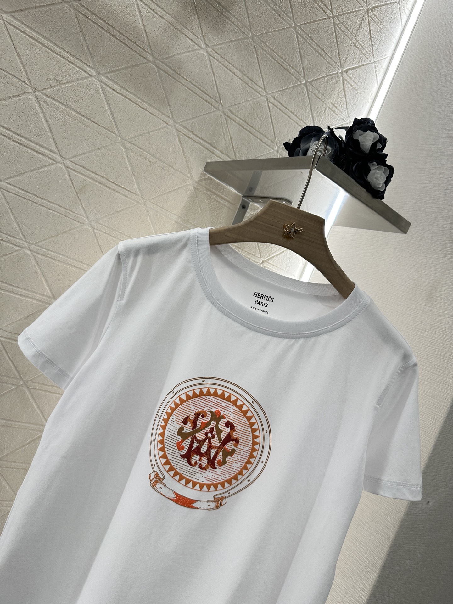 Herme* 2025 New Product: Totem Gradient Print Tee in Full Cotton Material - 图片 3