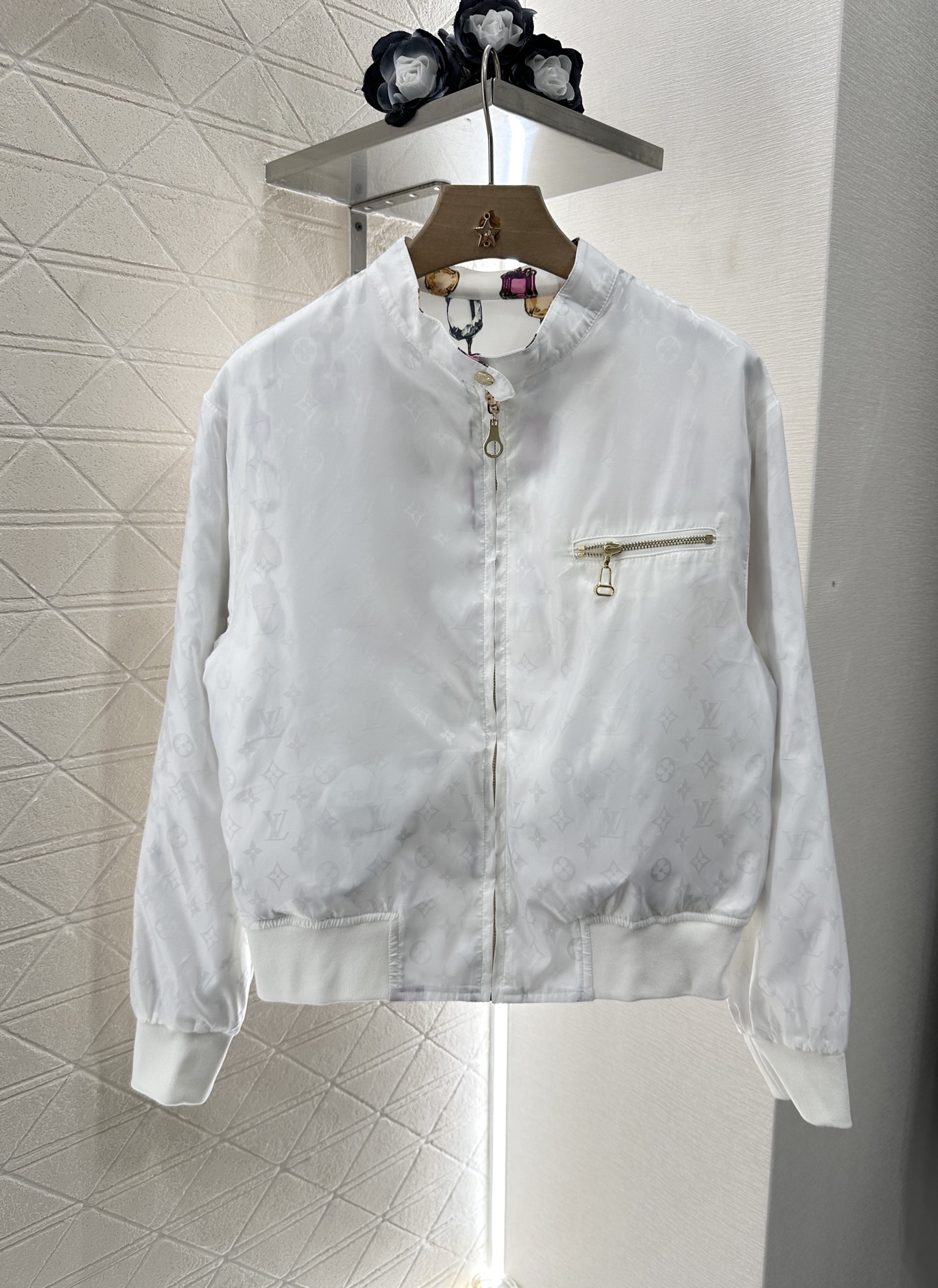 ♥Louis Vuitto*♥2025新品上架
     两面穿印花夹克外套
定制YB进口斜纹稠材质 质