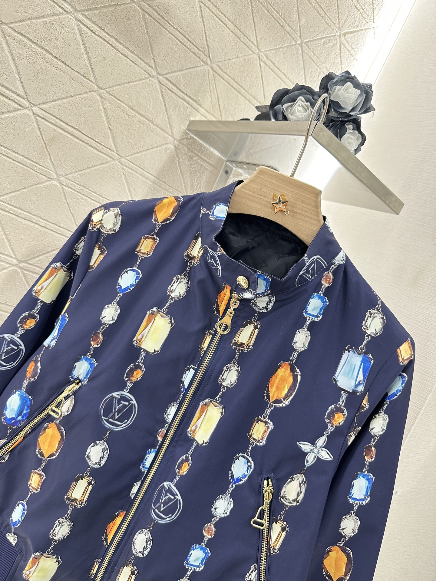 ♥Louis Vuitto*♥2025新品上架
     两面穿印花夹克外套
定制YB进口斜纹稠材质 质