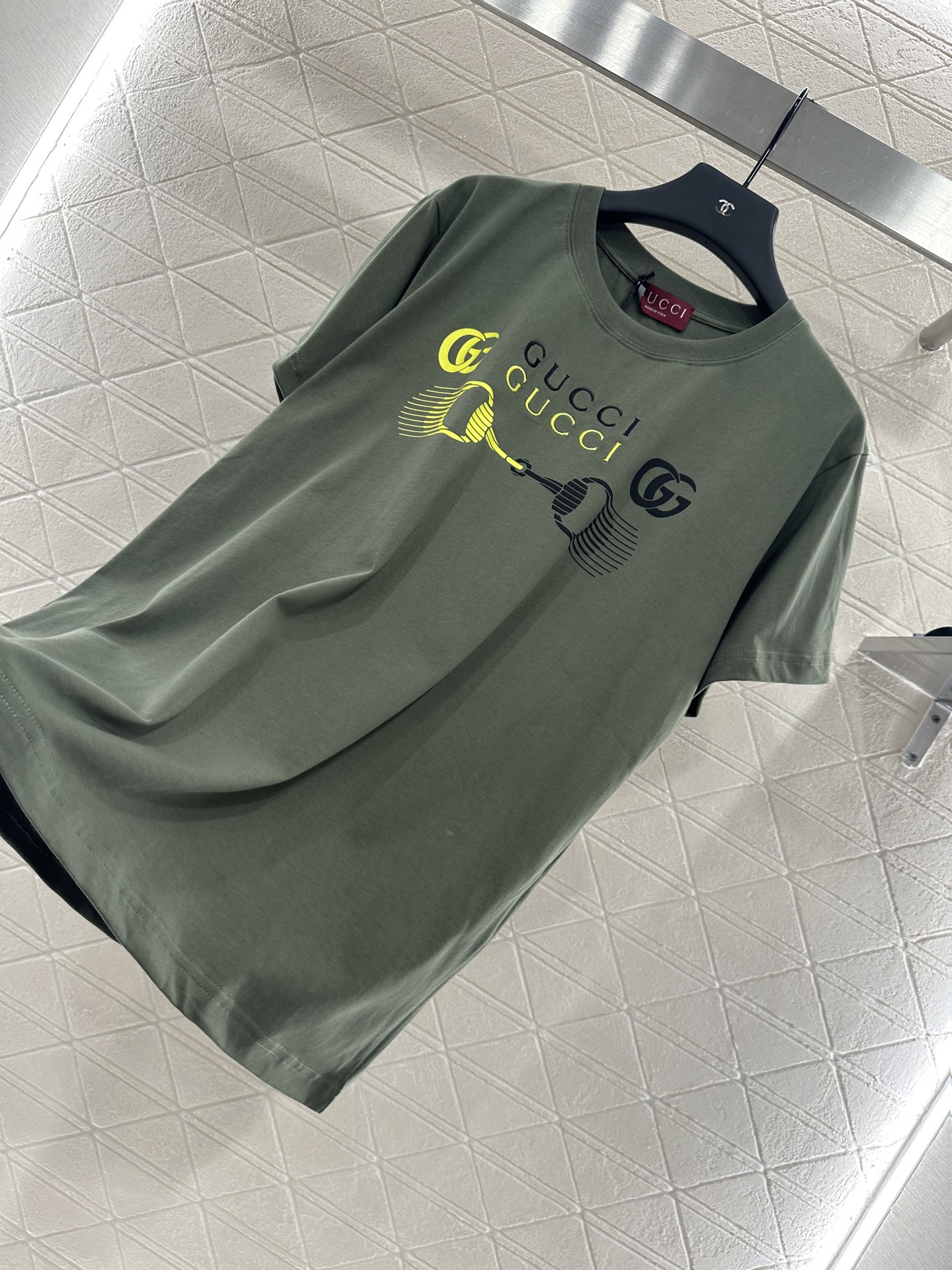 YB Customized Cotton Tee with Unique Print Circle for Stylish Brand Look - 图片 6
