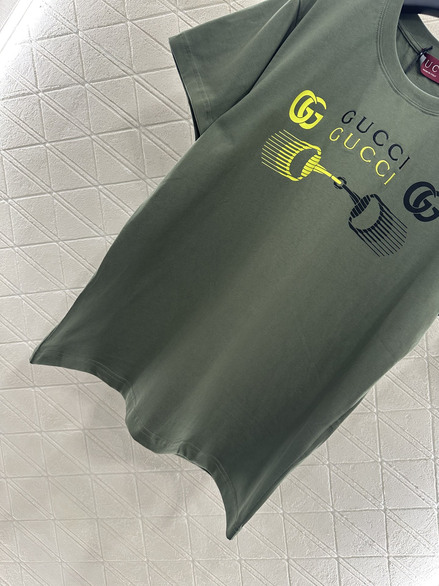 YB Customized Cotton Tee with Unique Print Circle for Stylish Brand Look - 图片 7