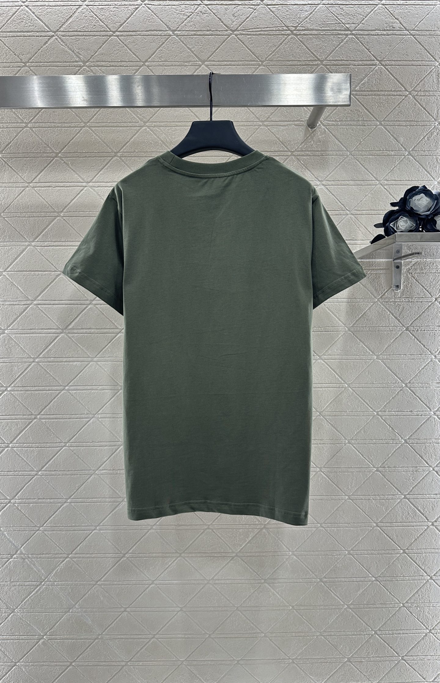 YB Customized Cotton Tee with Unique Print Circle for Stylish Brand Look - 图片 2