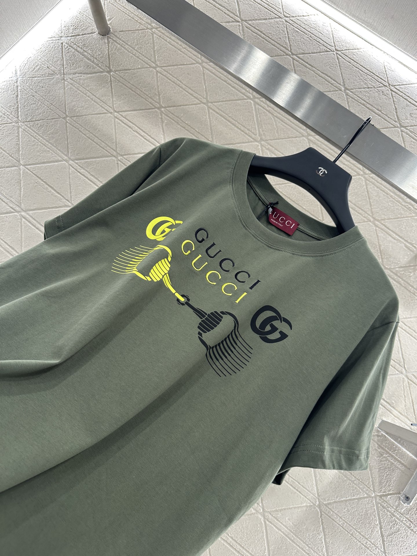 YB Customized Cotton Tee with Unique Print Circle for Stylish Brand Look - 图片 8